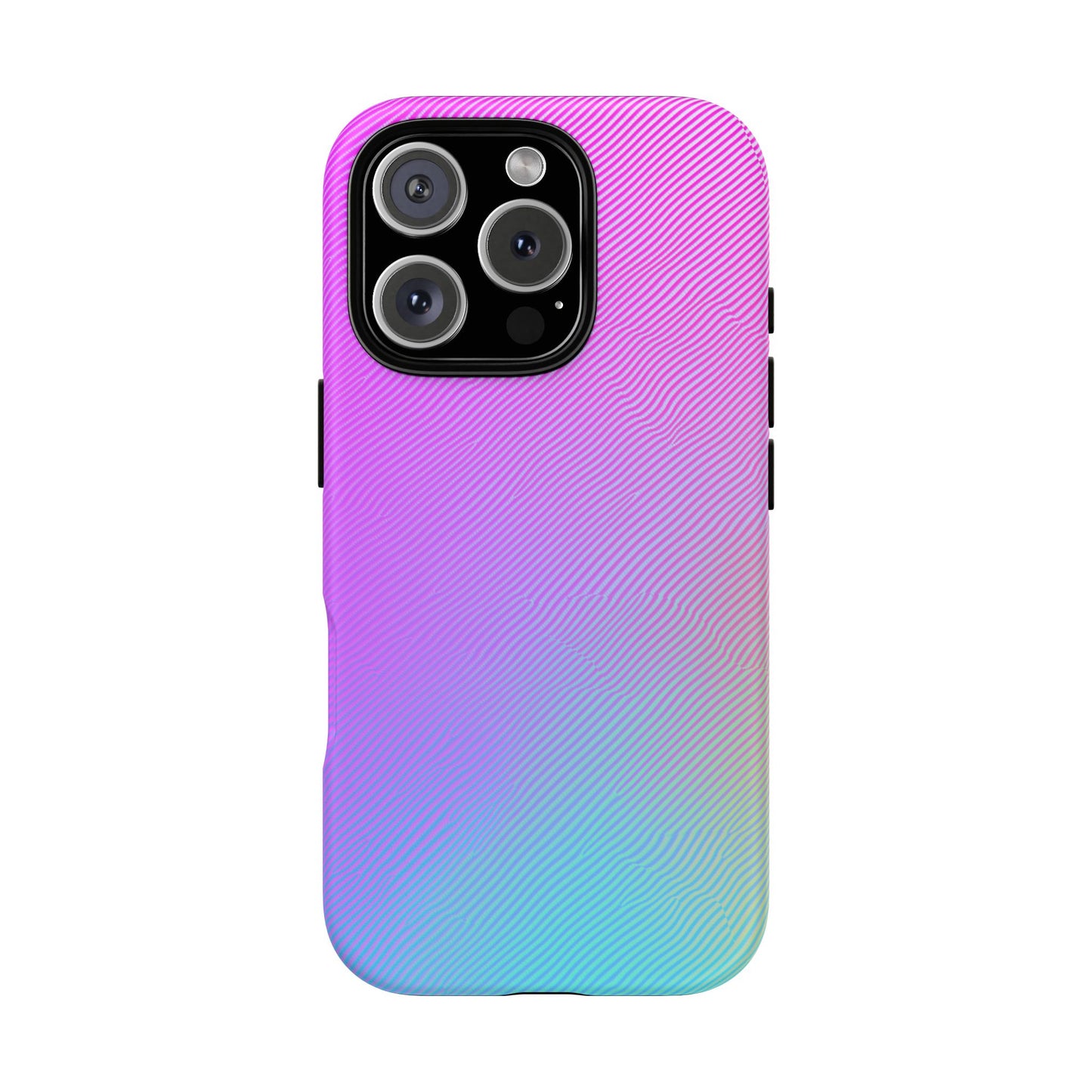 iphone case Neon Ripple Pattern iPhone 16 Pro