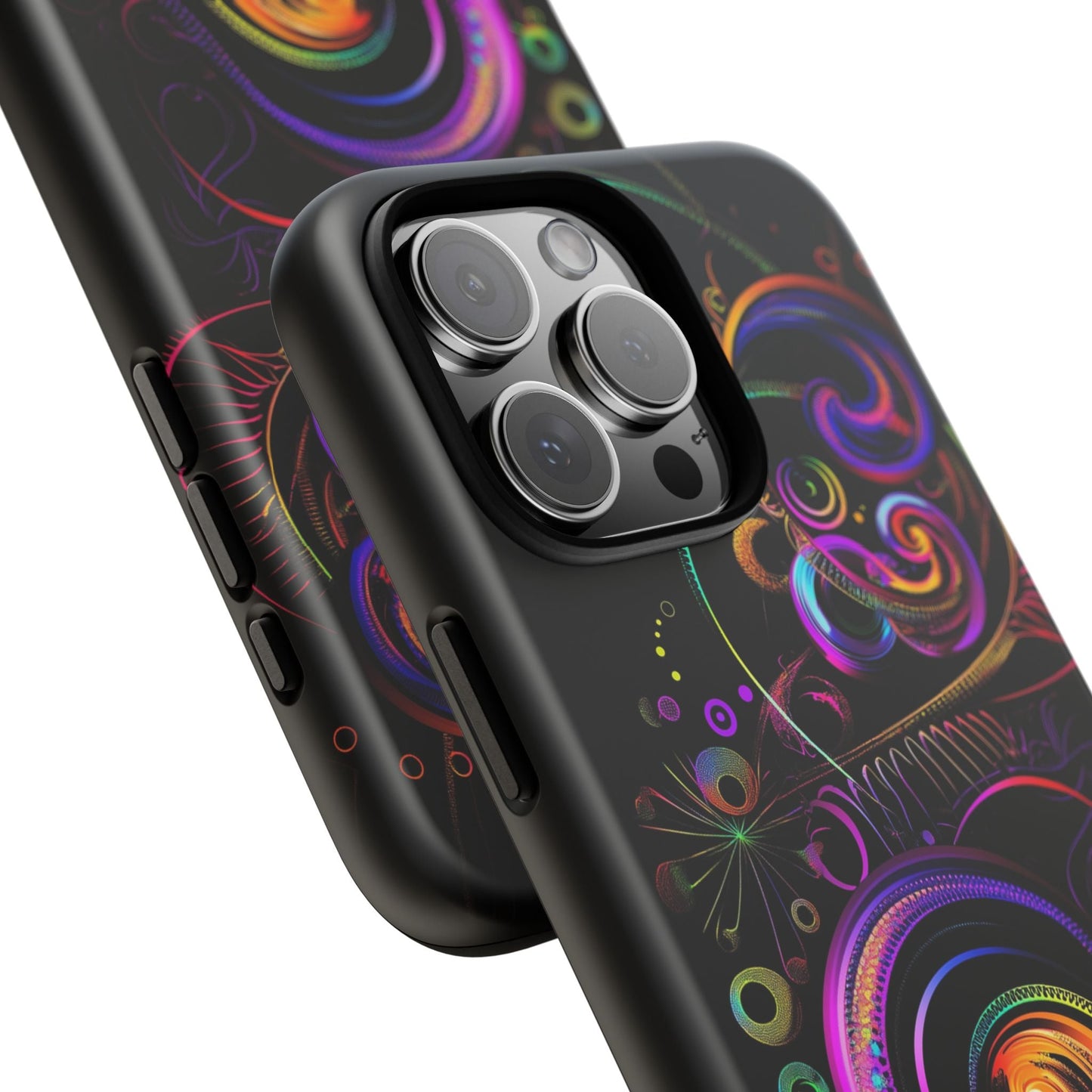 iphone case Neon Spiral Galaxy