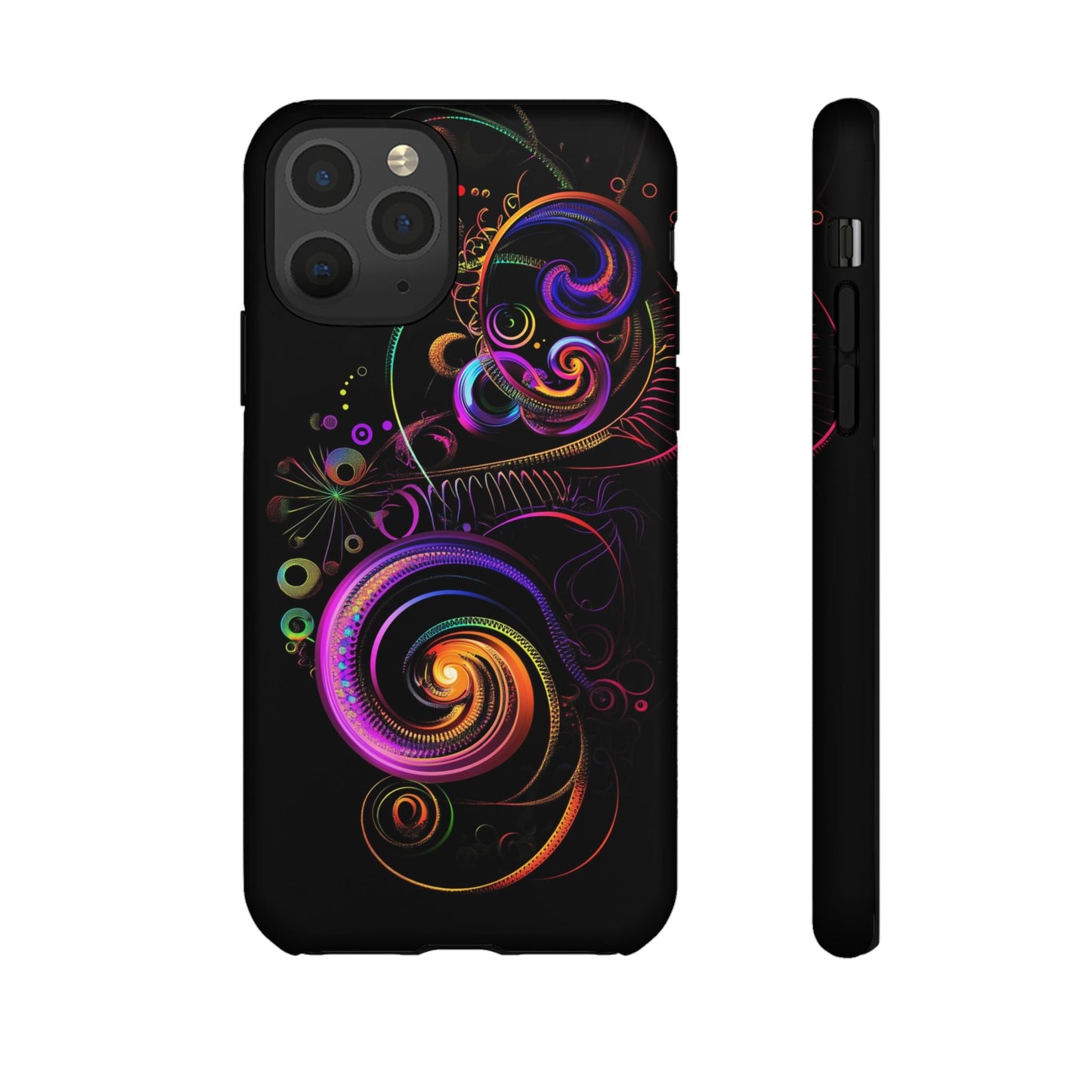 iphone case Neon Spiral Galaxy iPhone 11 Pro