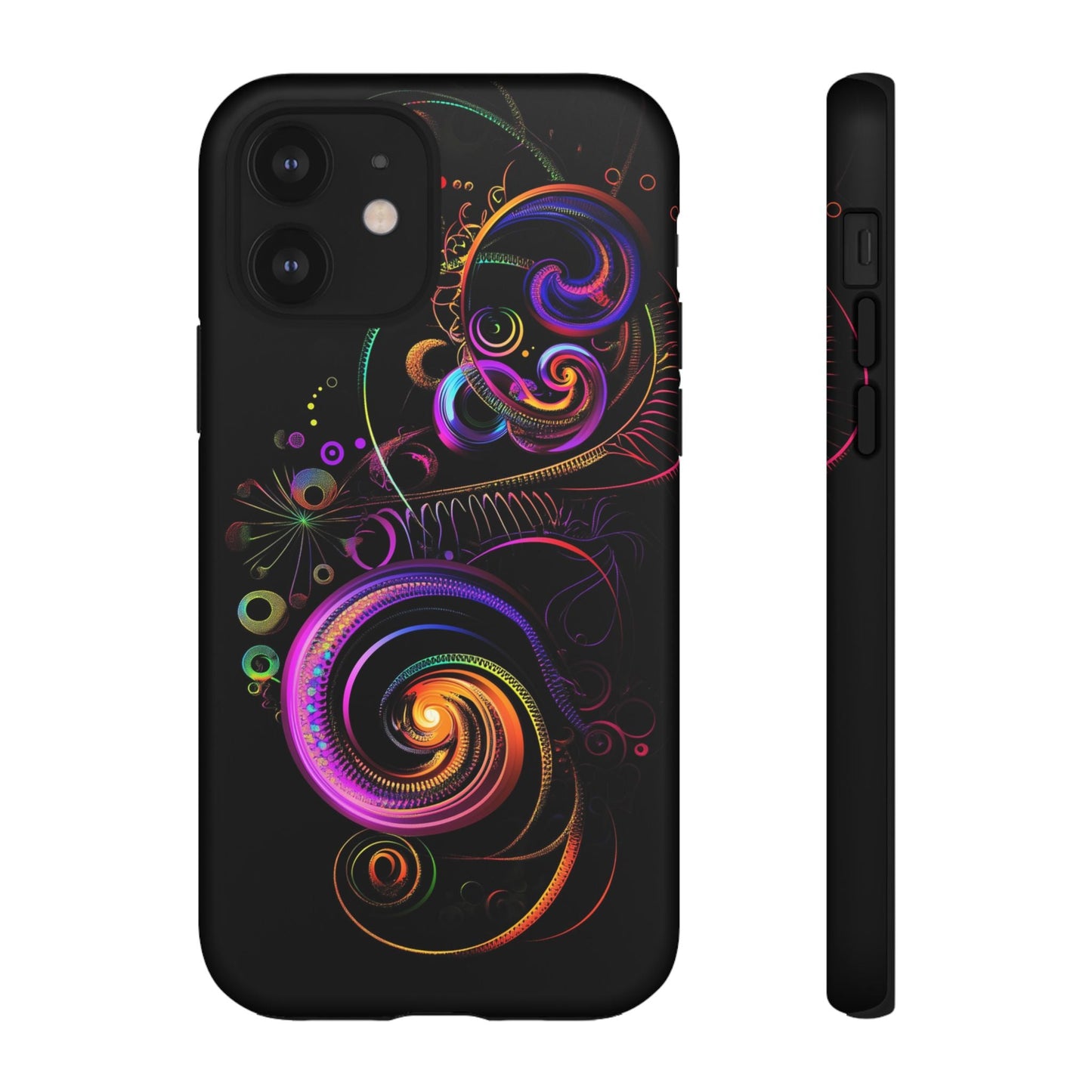 iphone case Neon Spiral Galaxy iPhone 12