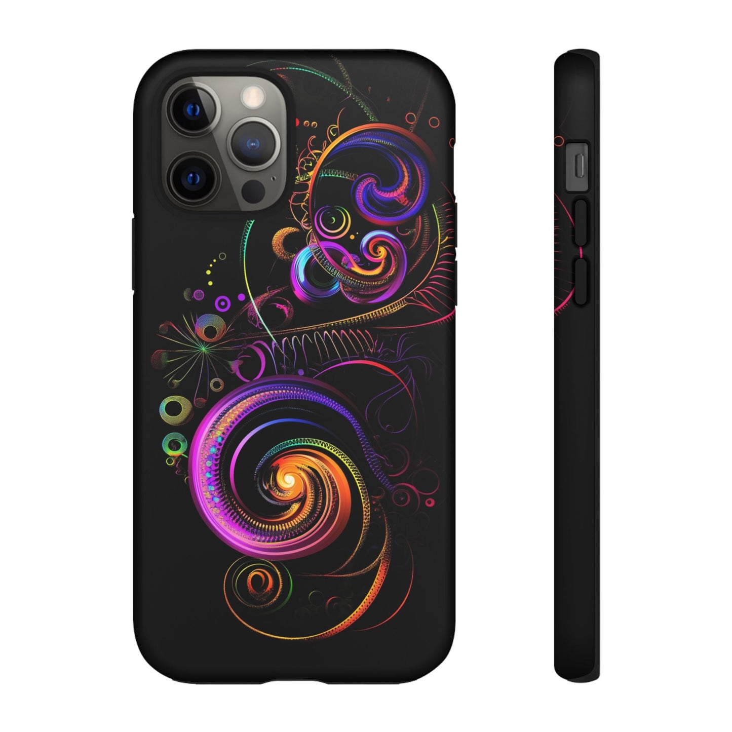 iphone case Neon Spiral Galaxy iPhone 12 Pro