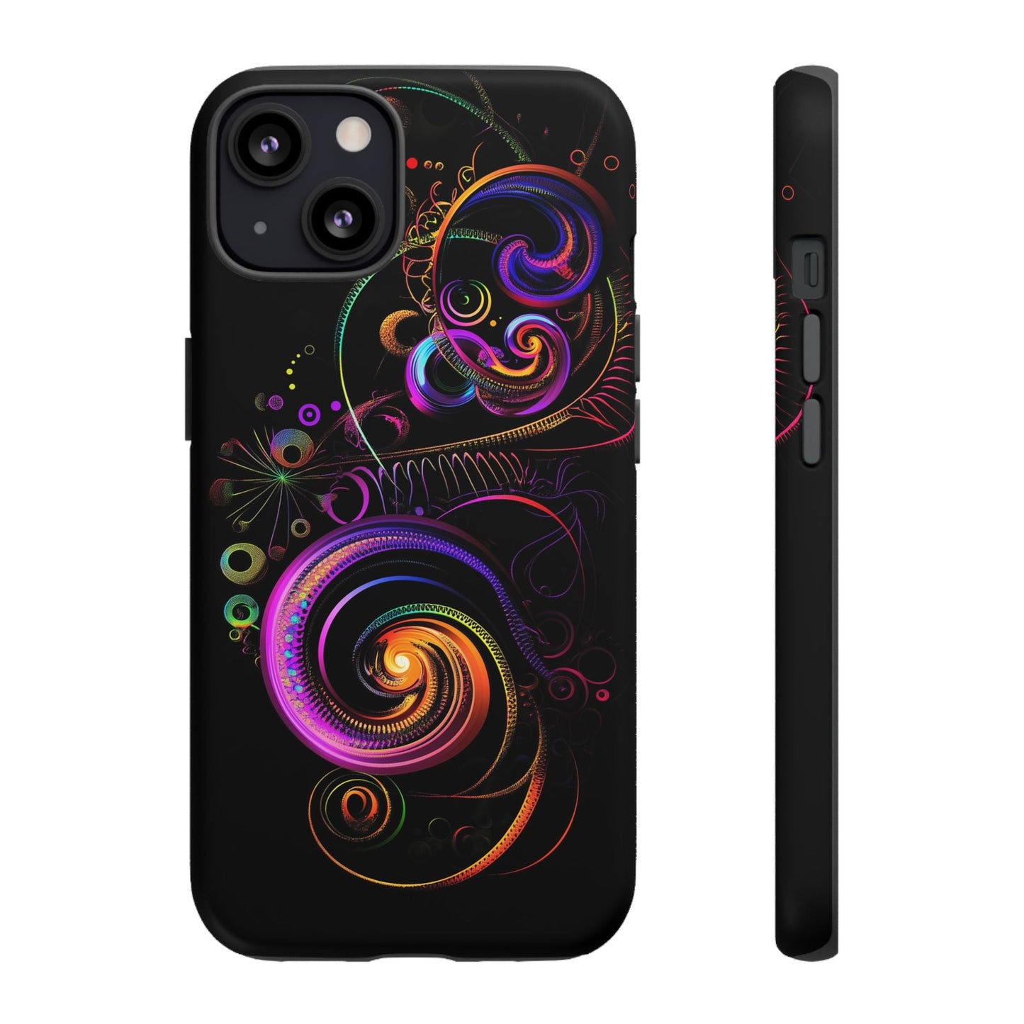 iphone case Neon Spiral Galaxy iPhone 13