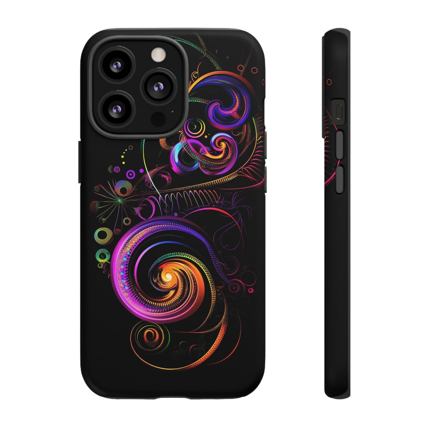 iphone case Neon Spiral Galaxy iPhone 13 Pro