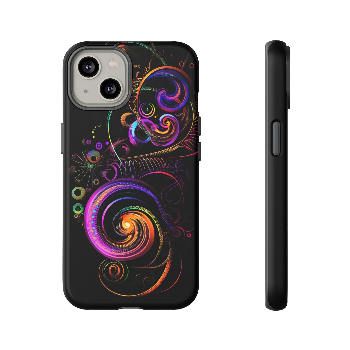 iphone case Neon Spiral Galaxy iPhone 14