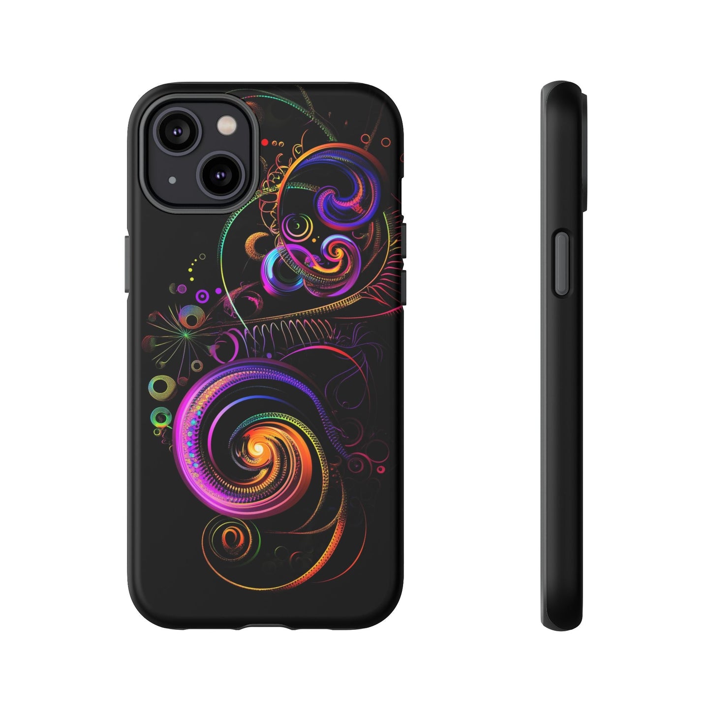 iphone case Neon Spiral Galaxy iPhone 14 Plus