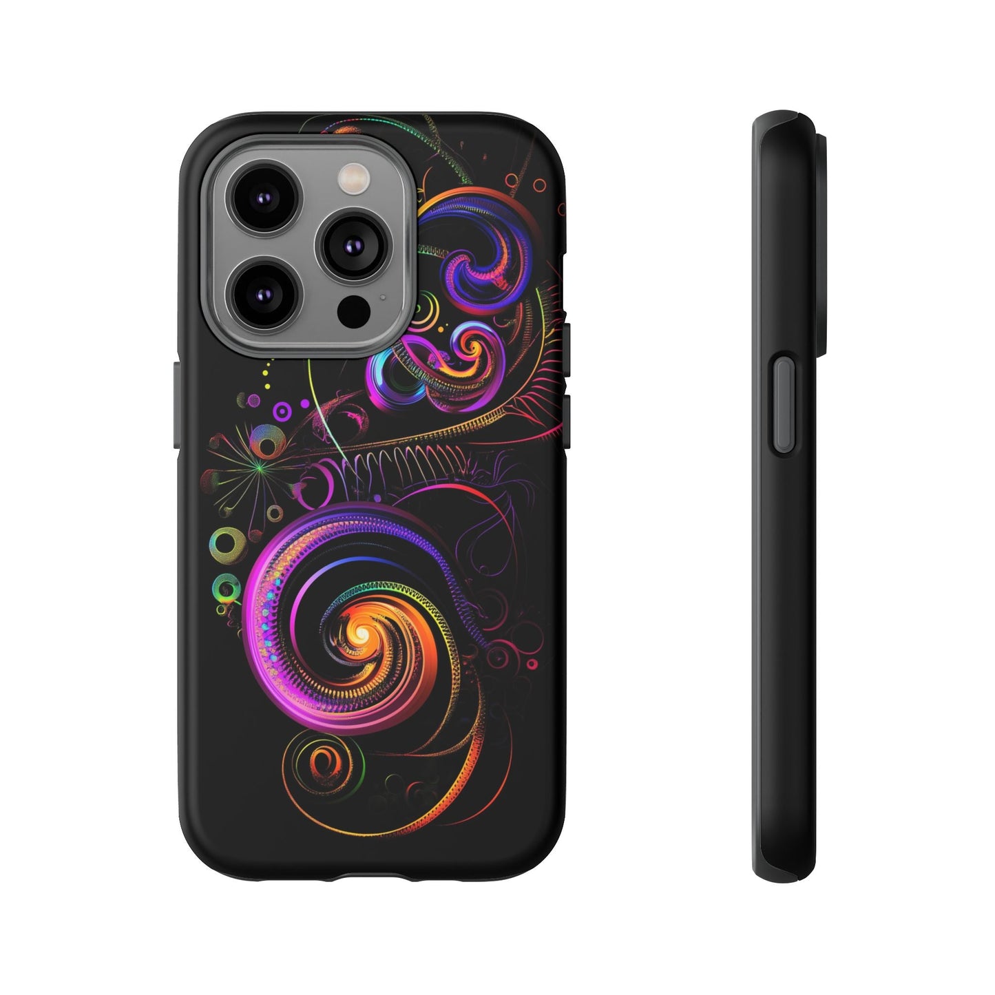iphone case Neon Spiral Galaxy iPhone 14 Pro