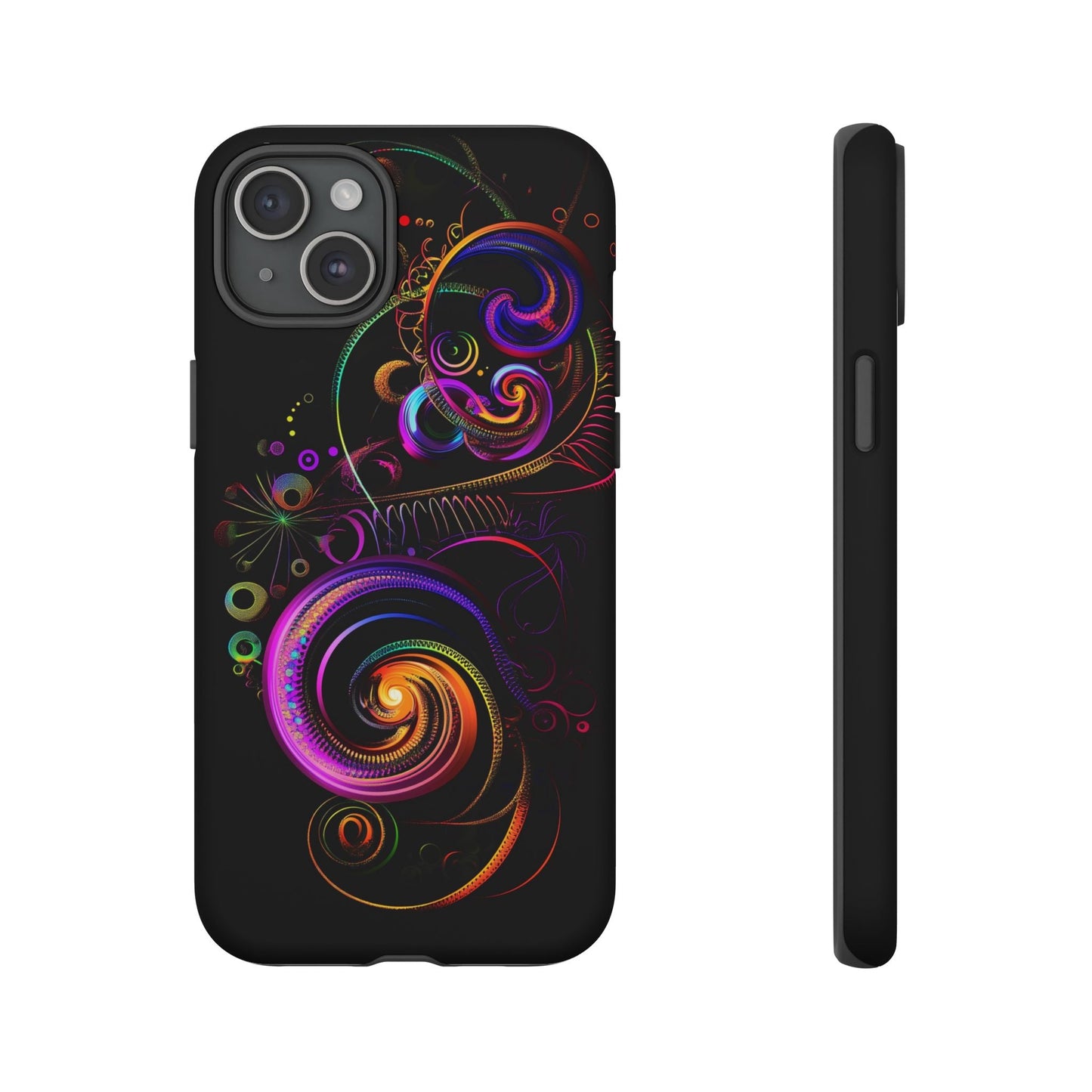 iphone case Neon Spiral Galaxy iPhone 15 Plus
