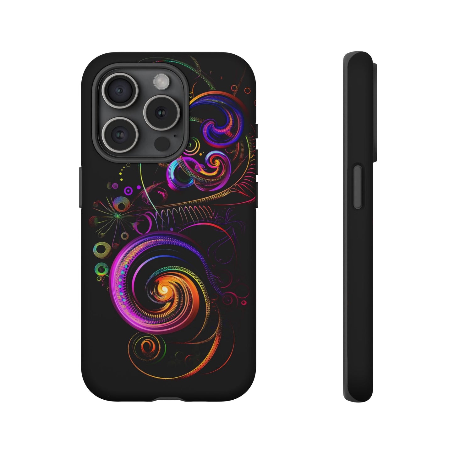 iphone case Neon Spiral Galaxy iPhone 15 Pro