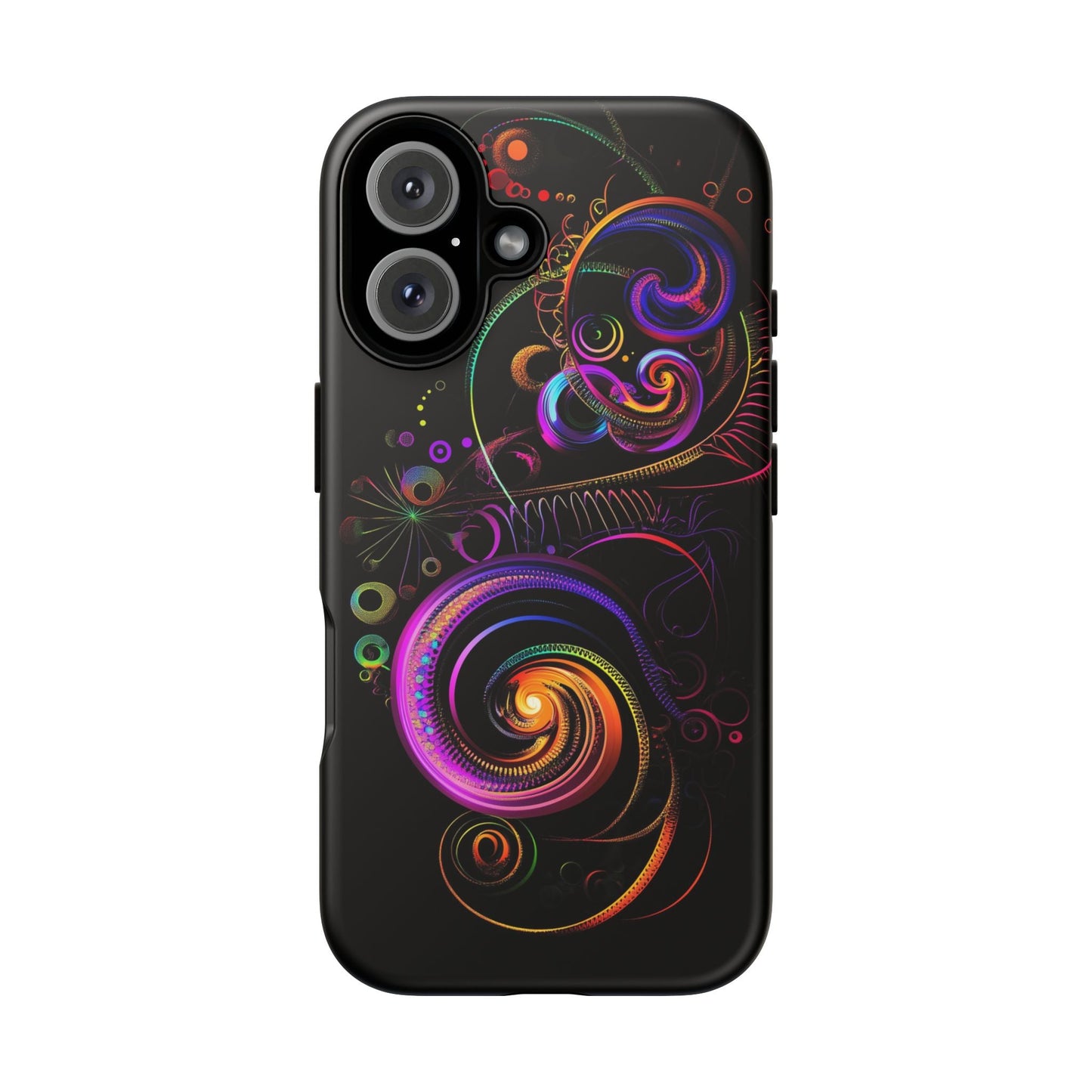 iphone case Neon Spiral Galaxy iPhone 16