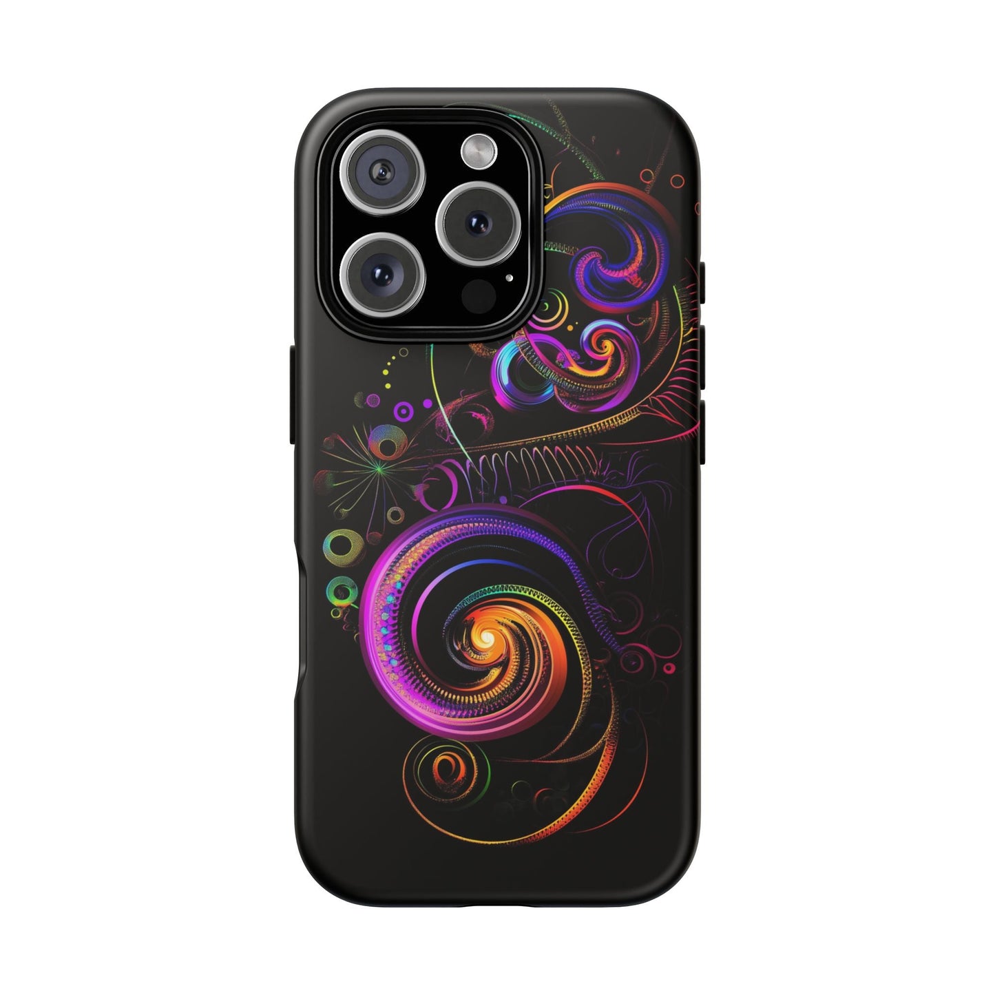 iphone case Neon Spiral Galaxy iPhone 16 Pro