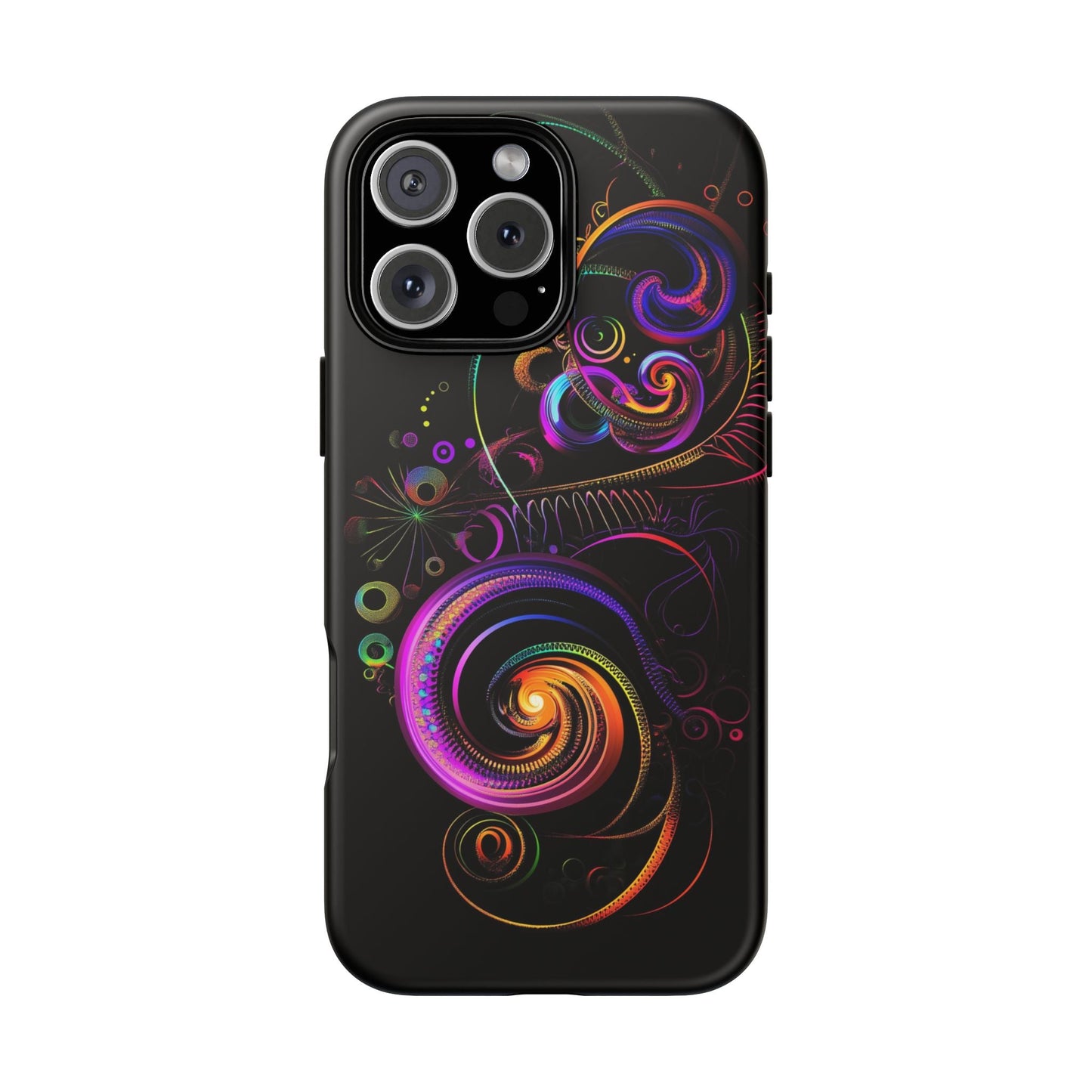 iphone case Neon Spiral Galaxy iPhone 16 Pro Max