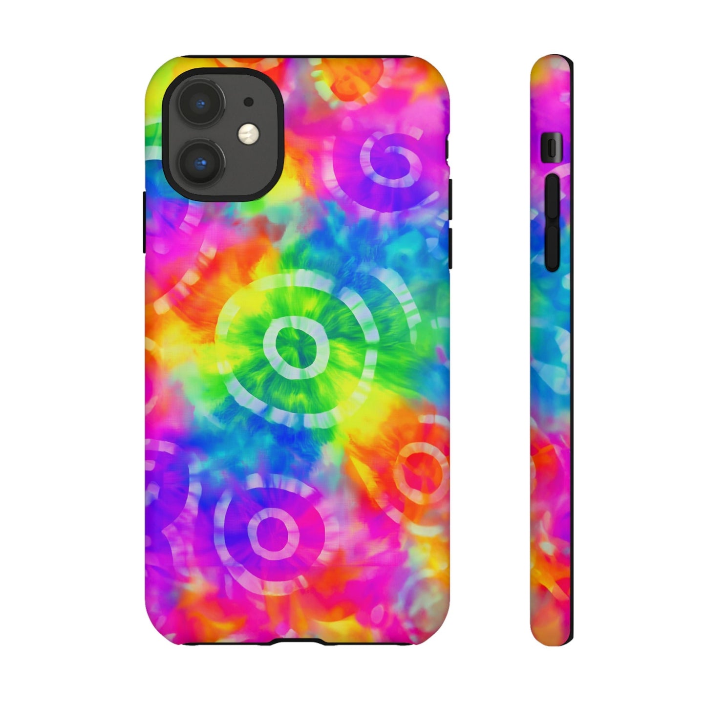 iphone case Neon Tie-Dye Rings iPhone 11