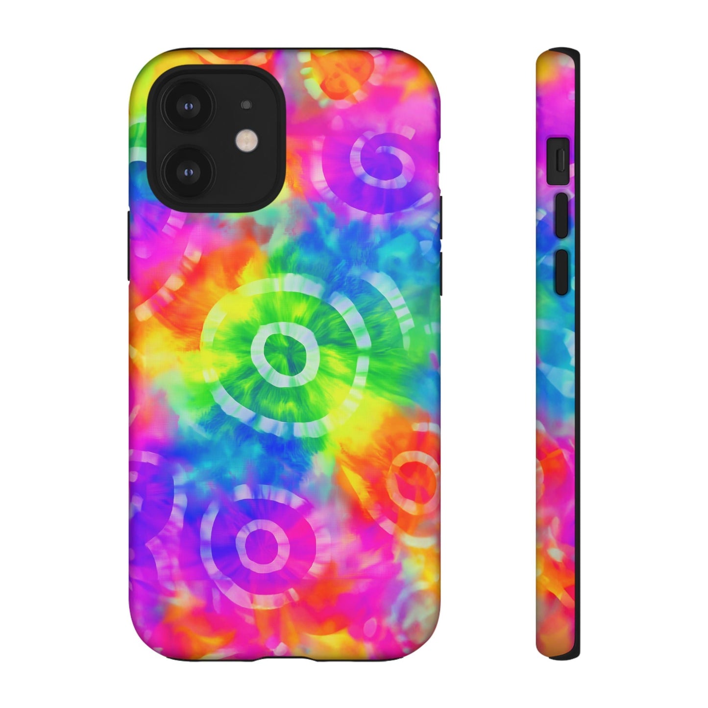 iphone case Neon Tie-Dye Rings iPhone 12