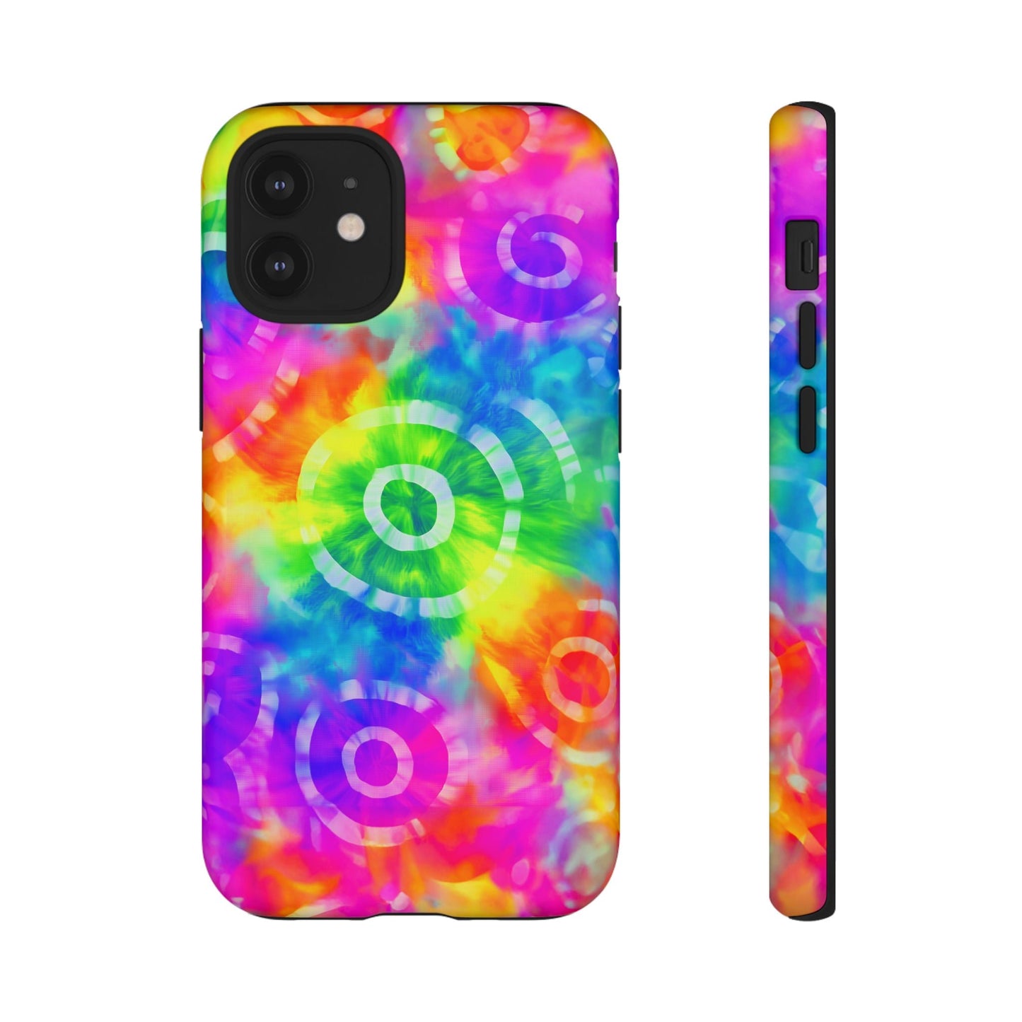 iphone case Neon Tie-Dye Rings iPhone 12 Mini
