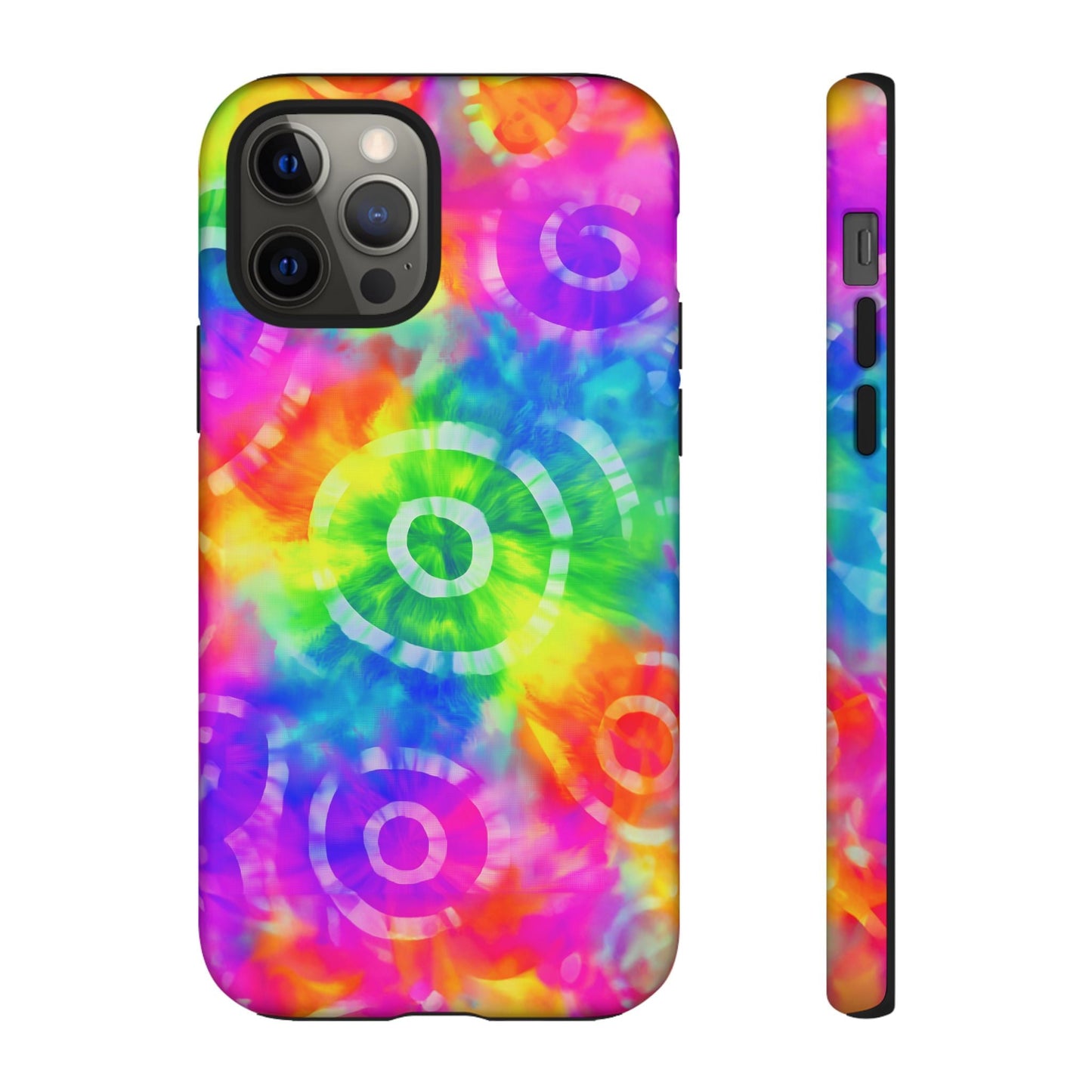 iphone case Neon Tie-Dye Rings iPhone 12 Pro