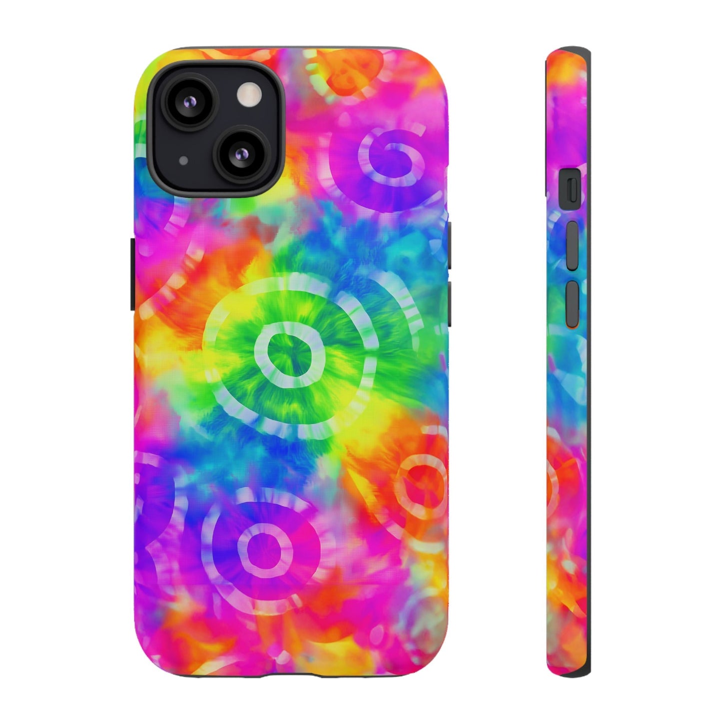iphone case Neon Tie-Dye Rings iPhone 13