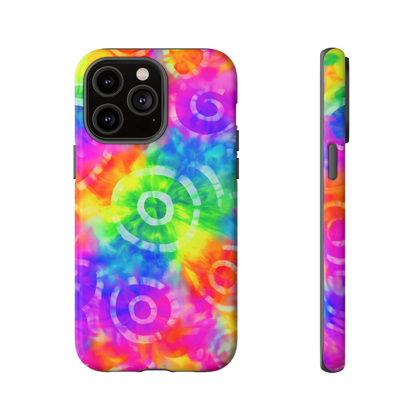 iphone case Neon Tie-Dye Rings iPhone 14 Pro Max