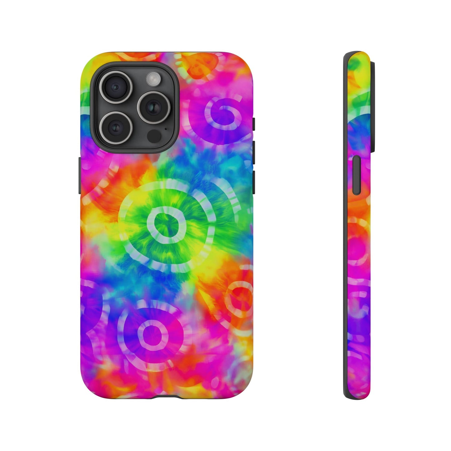 iphone case Neon Tie-Dye Rings iPhone 15 Pro Max