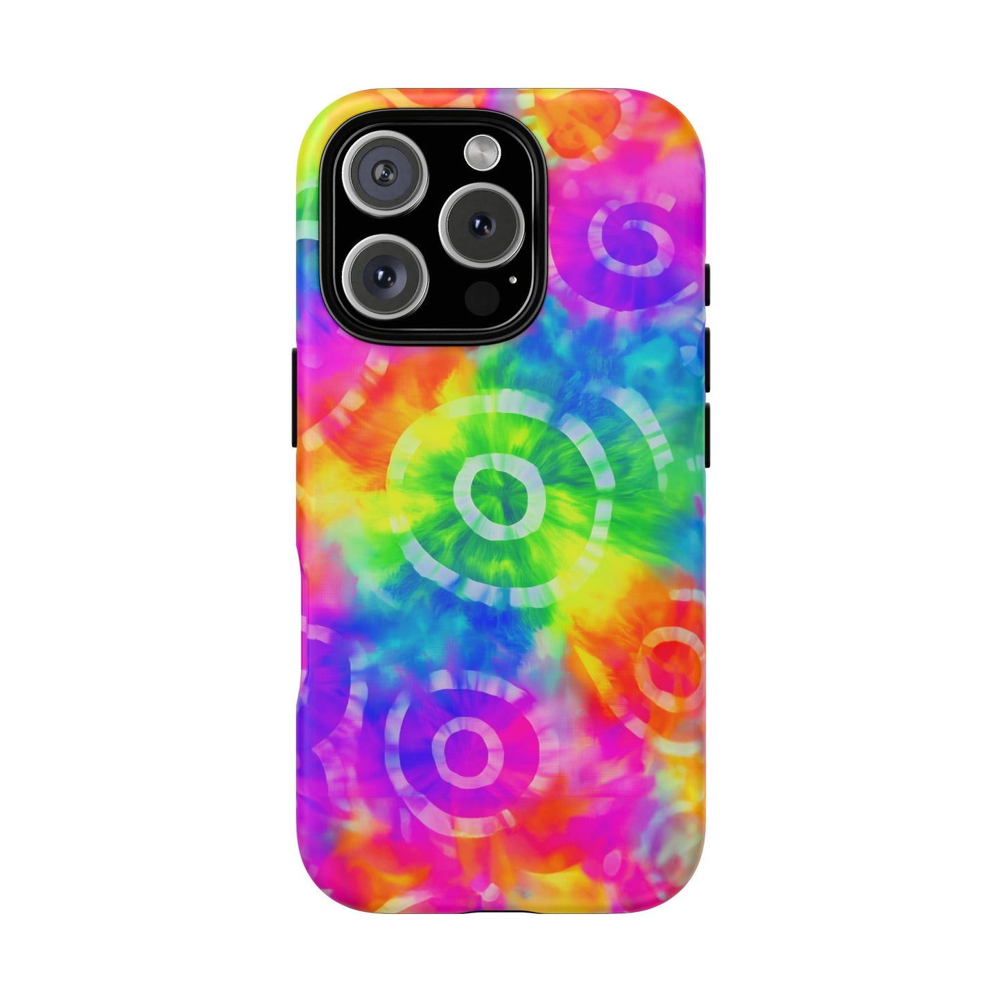 iphone case Neon Tie-Dye Rings iPhone 16 Pro