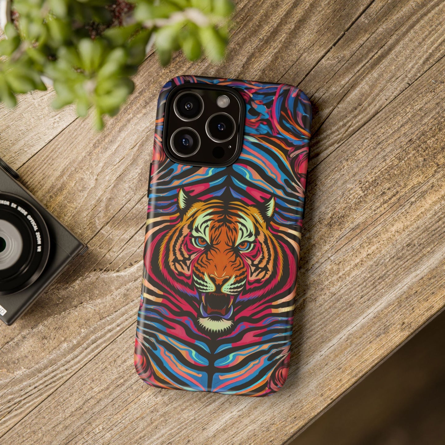 iphone case Neon Tiger Majesty