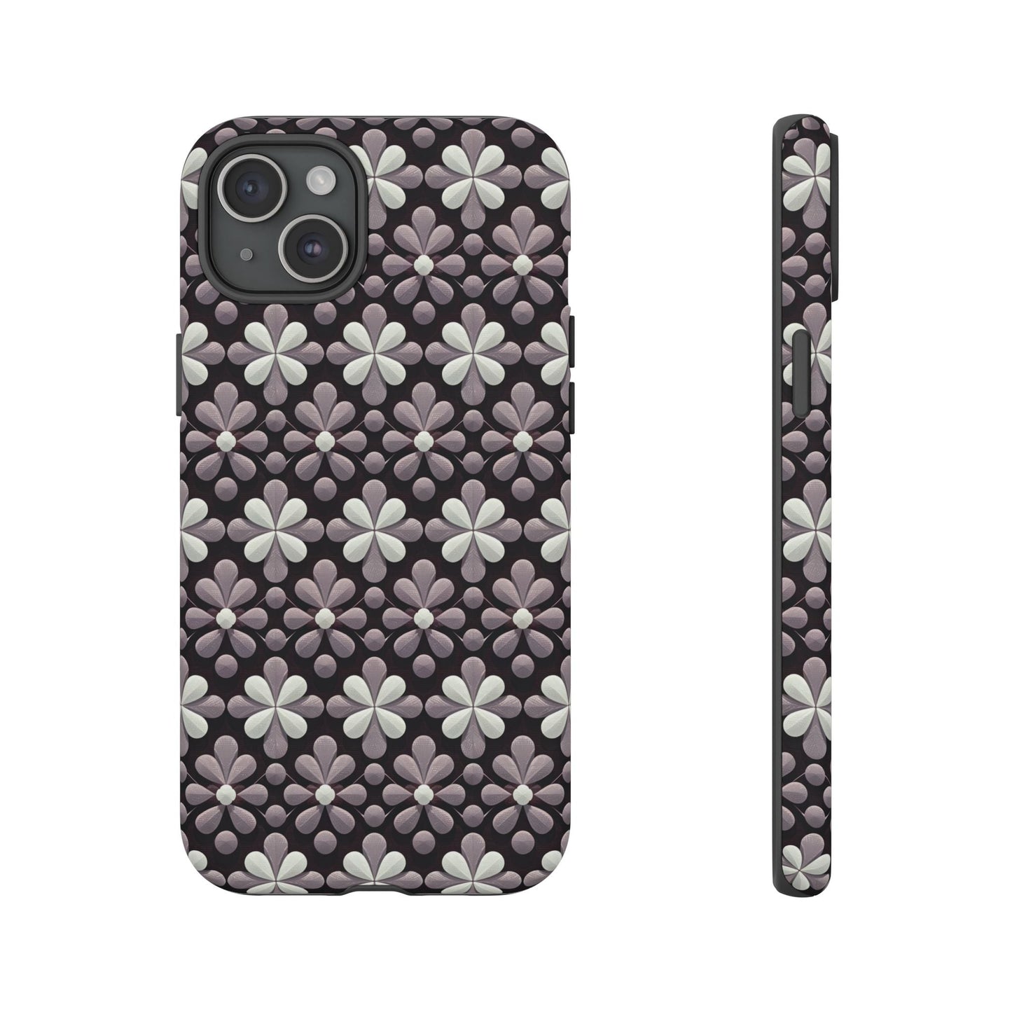 iphone case Noir Petal Relief iPhone 15 Plus