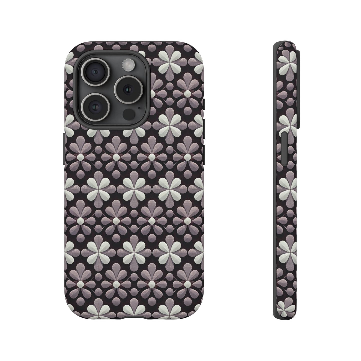 iphone case Noir Petal Relief iPhone 15 Pro