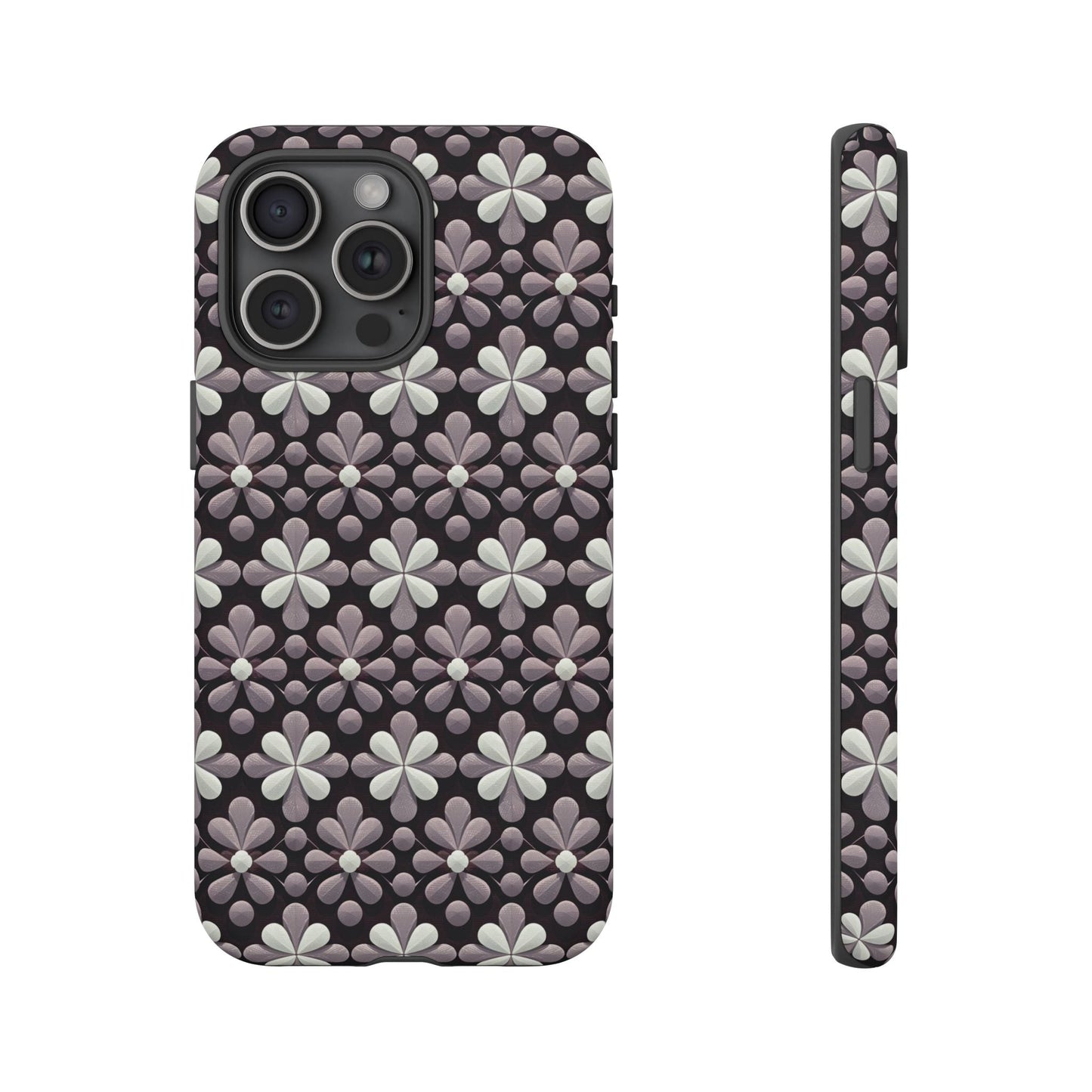 iphone case Noir Petal Relief iPhone 15 Pro Max