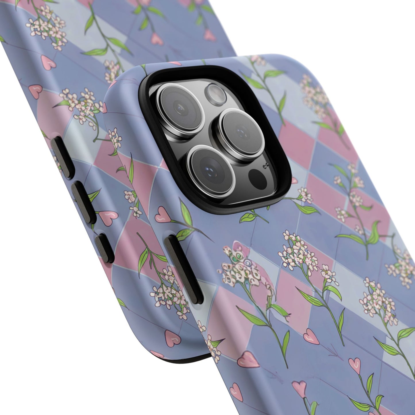 iphone case Pastel Hearts & Blossoms