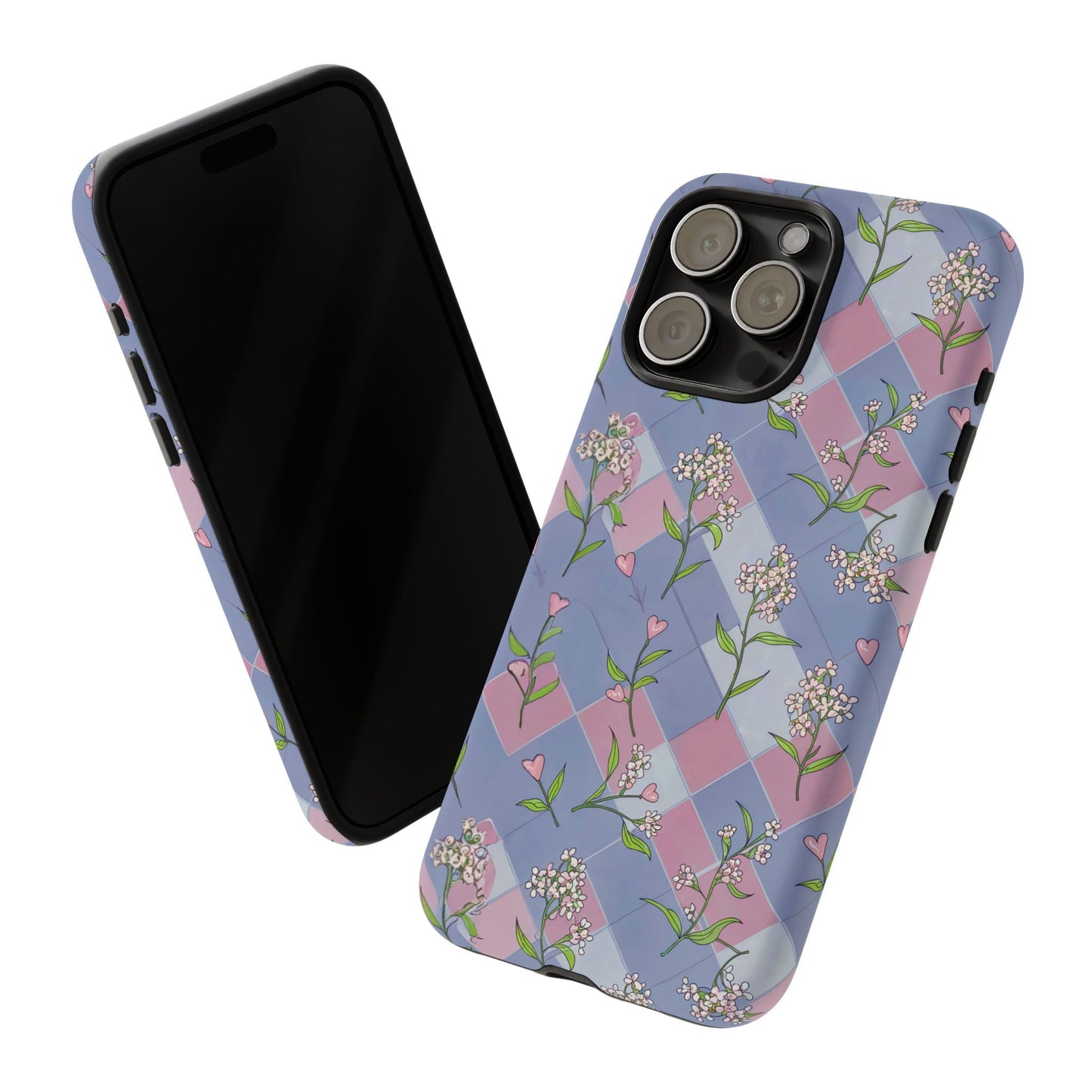 iphone case Pastel Hearts & Blossoms