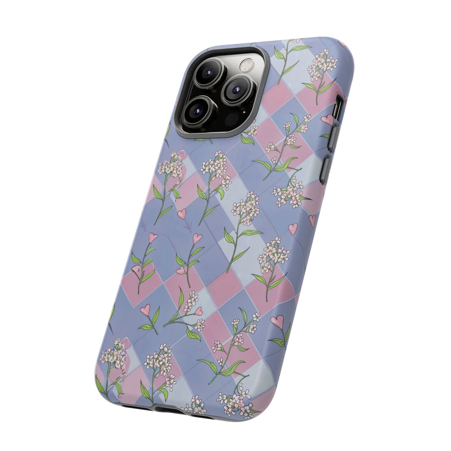 iphone case Pastel Hearts & Blossoms