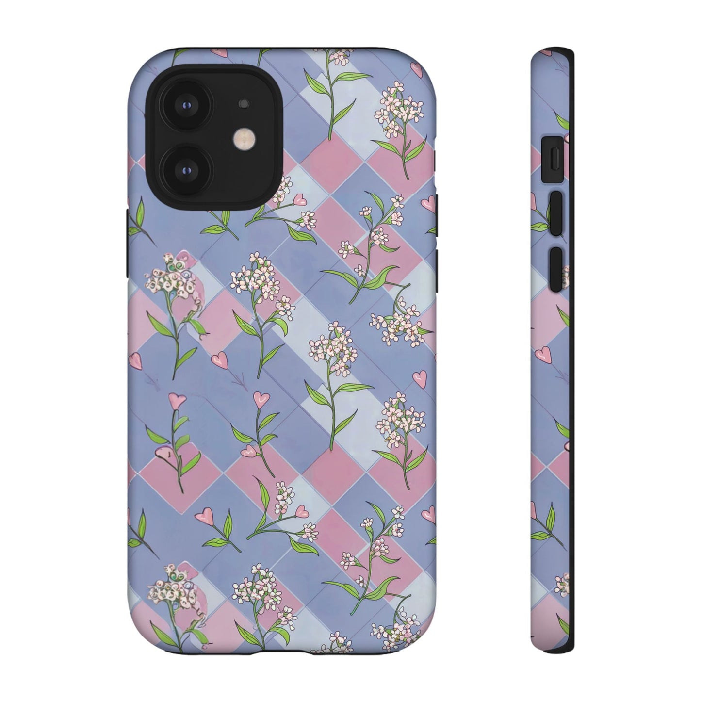 iphone case Pastel Hearts & Blossoms iPhone 12