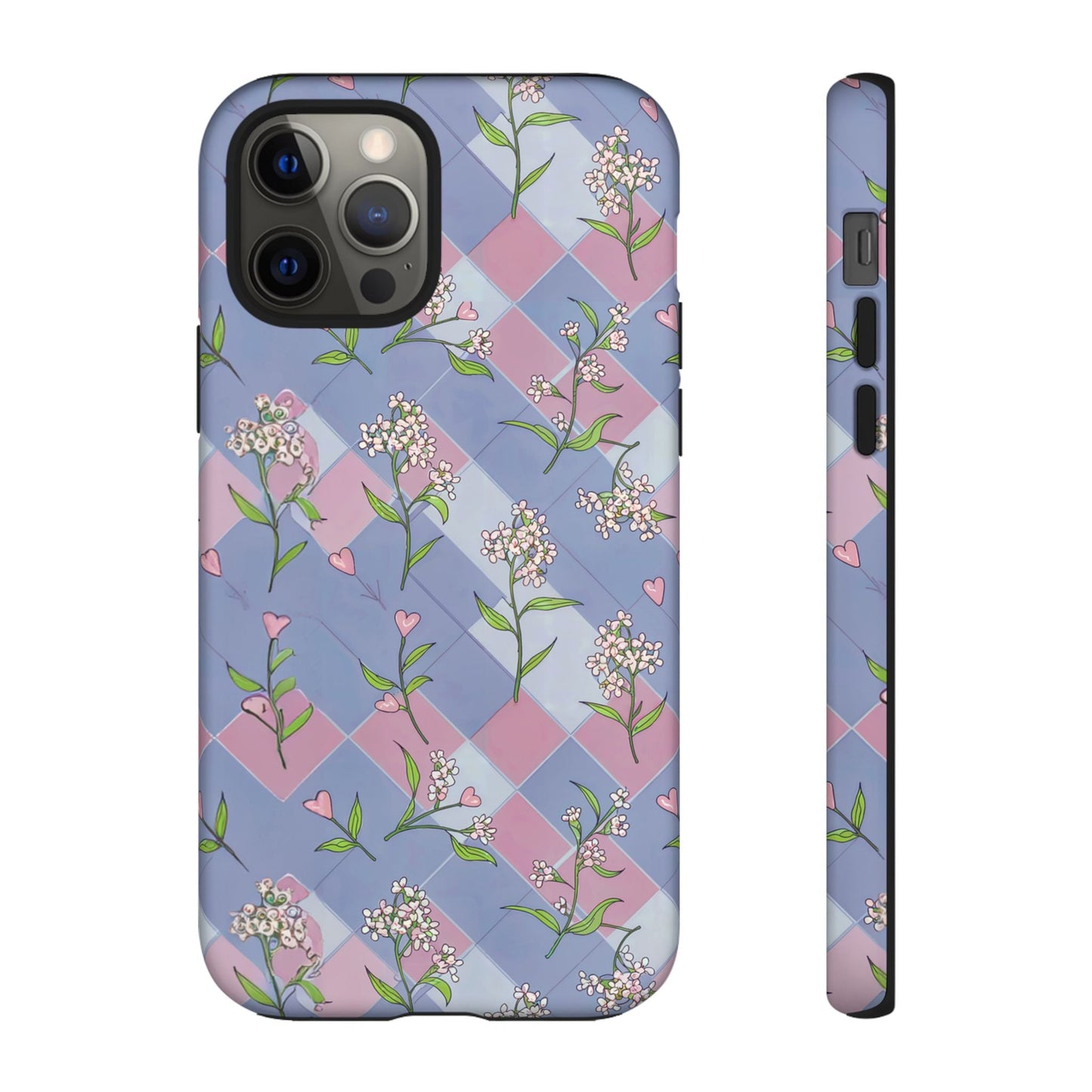 iphone case Pastel Hearts & Blossoms iPhone 12 Pro