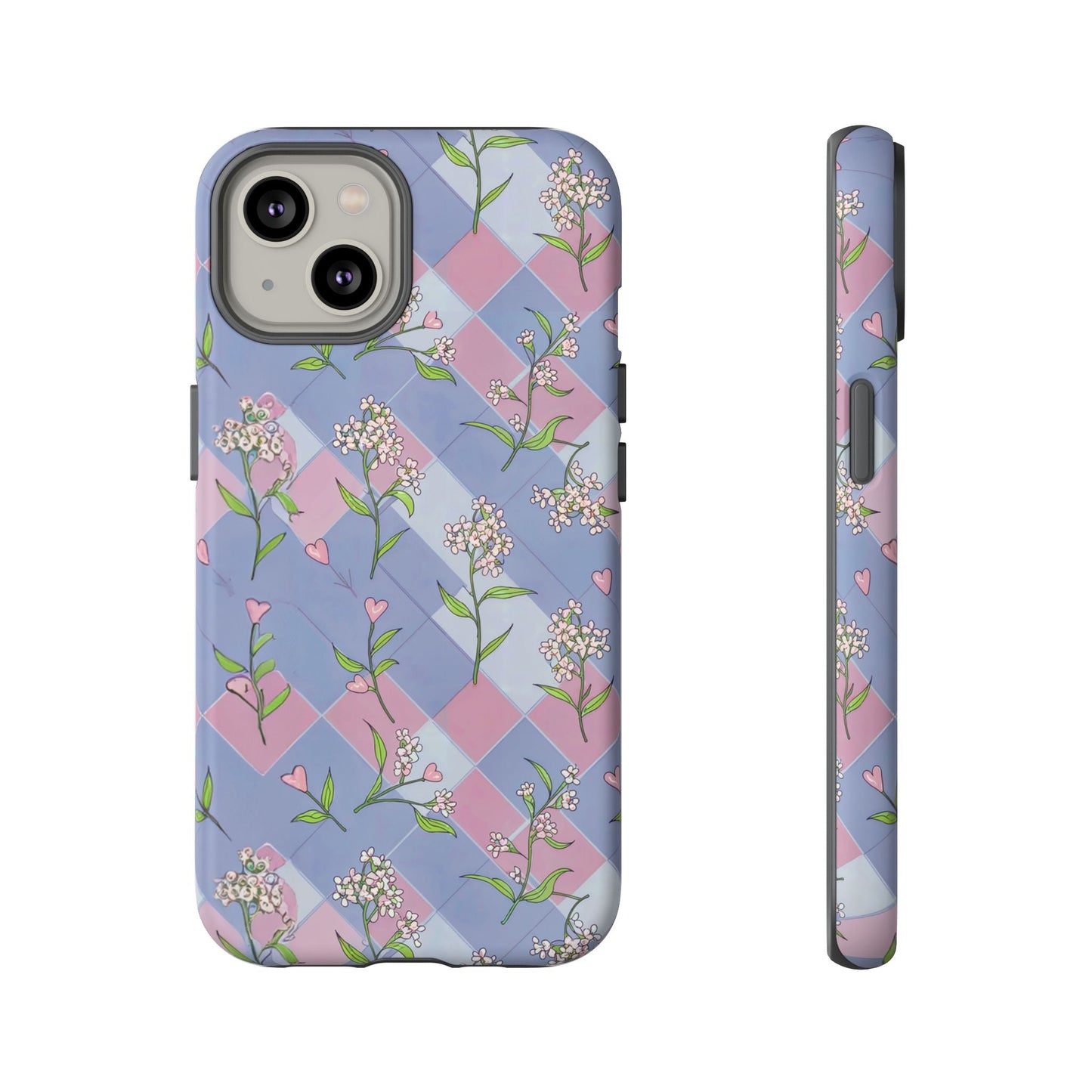 iphone case Pastel Hearts & Blossoms iPhone 14