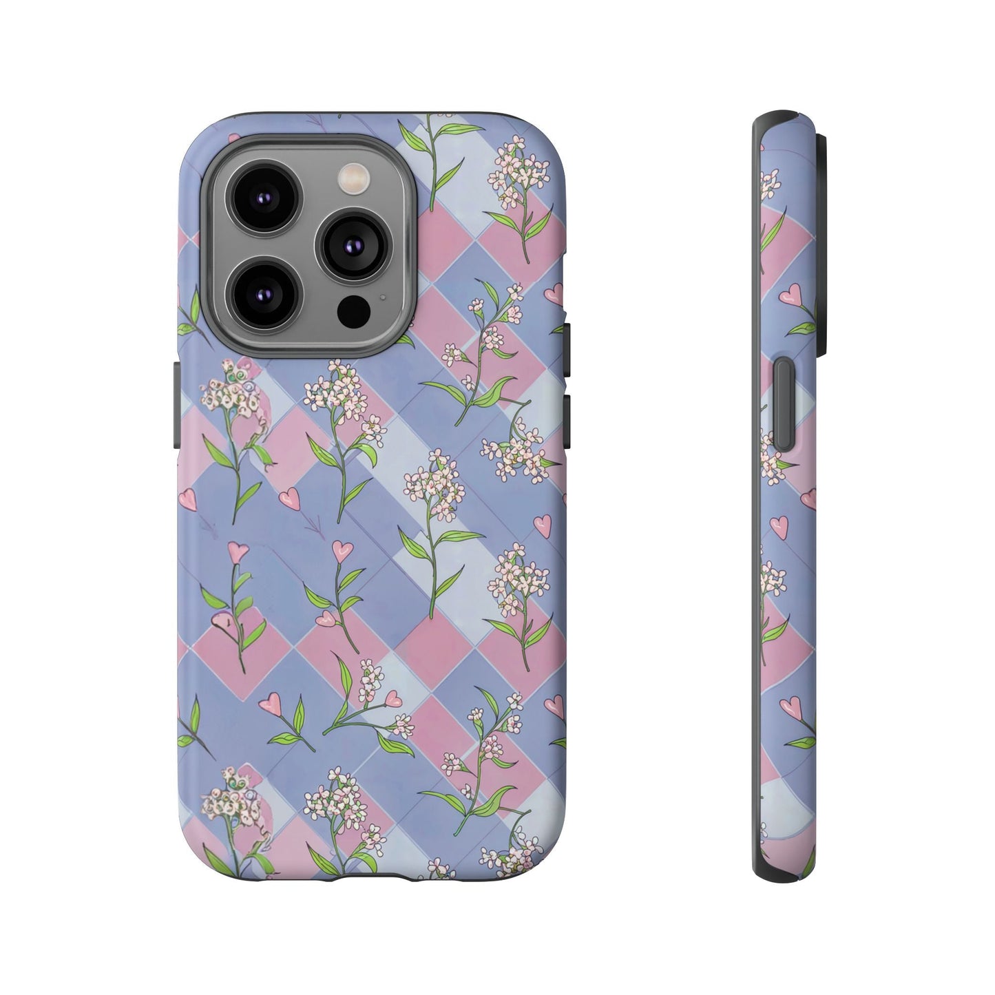 iphone case Pastel Hearts & Blossoms iPhone 14 Pro