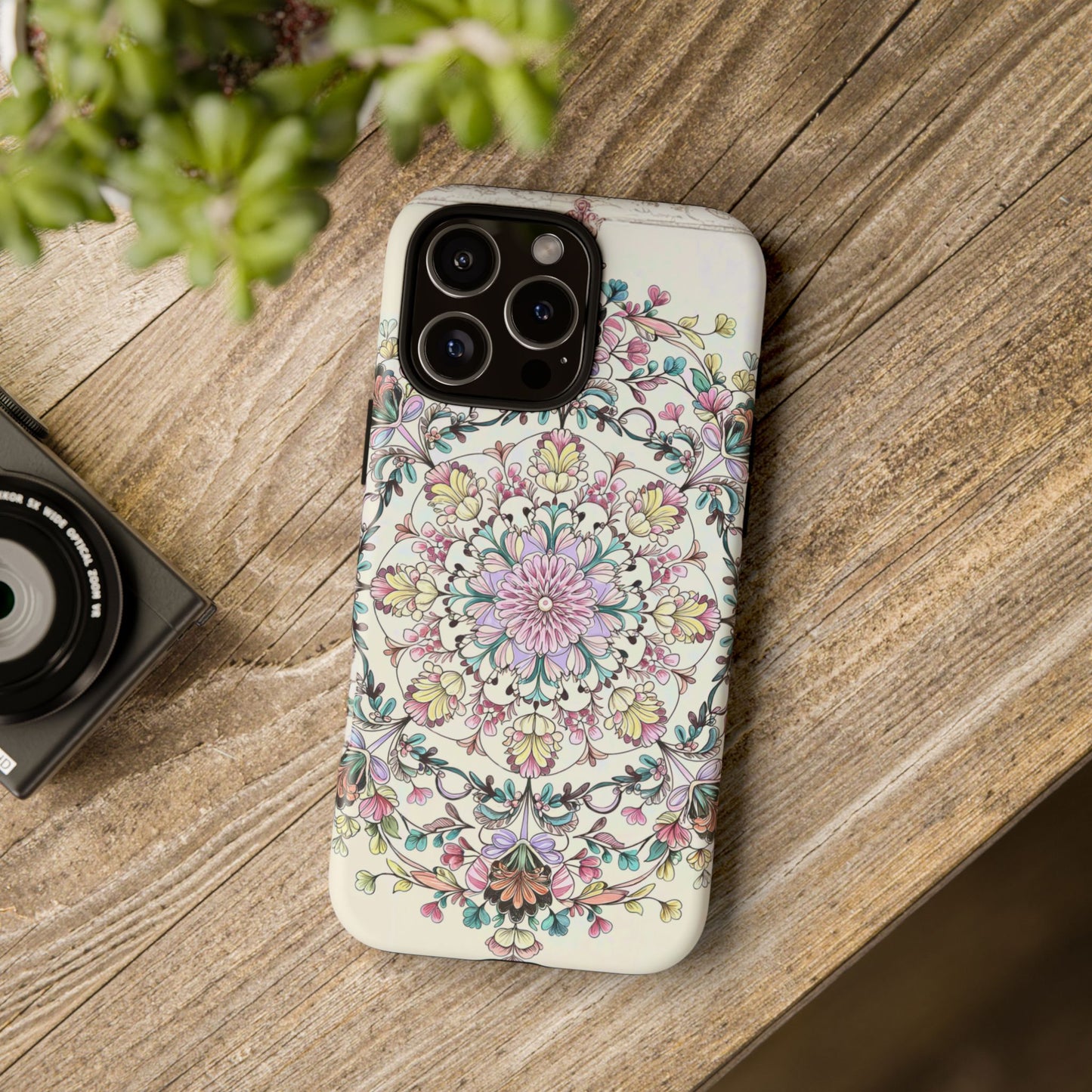 iphone case Pastel Mandala Elegance