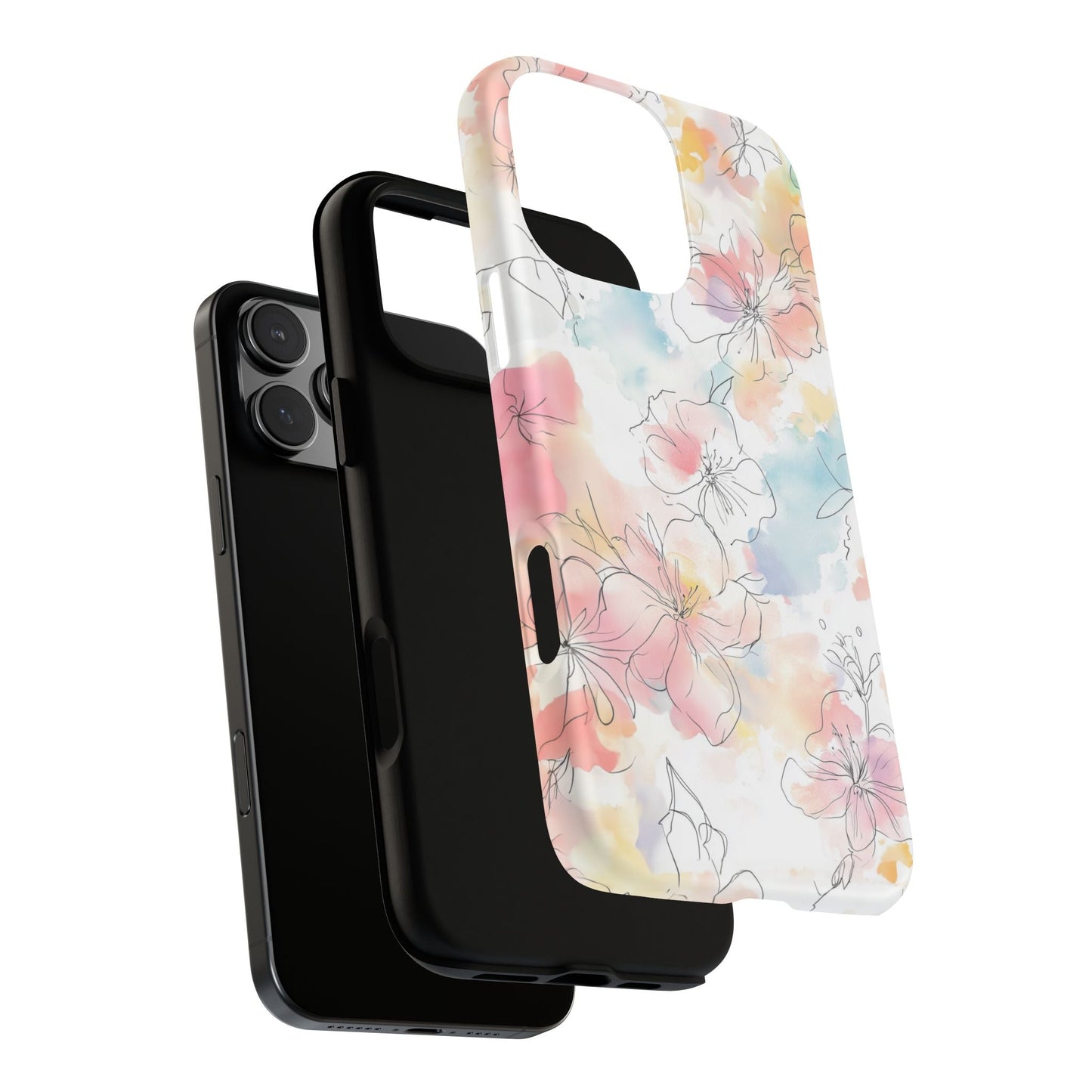 iphone case Pastel Petals & Ink
