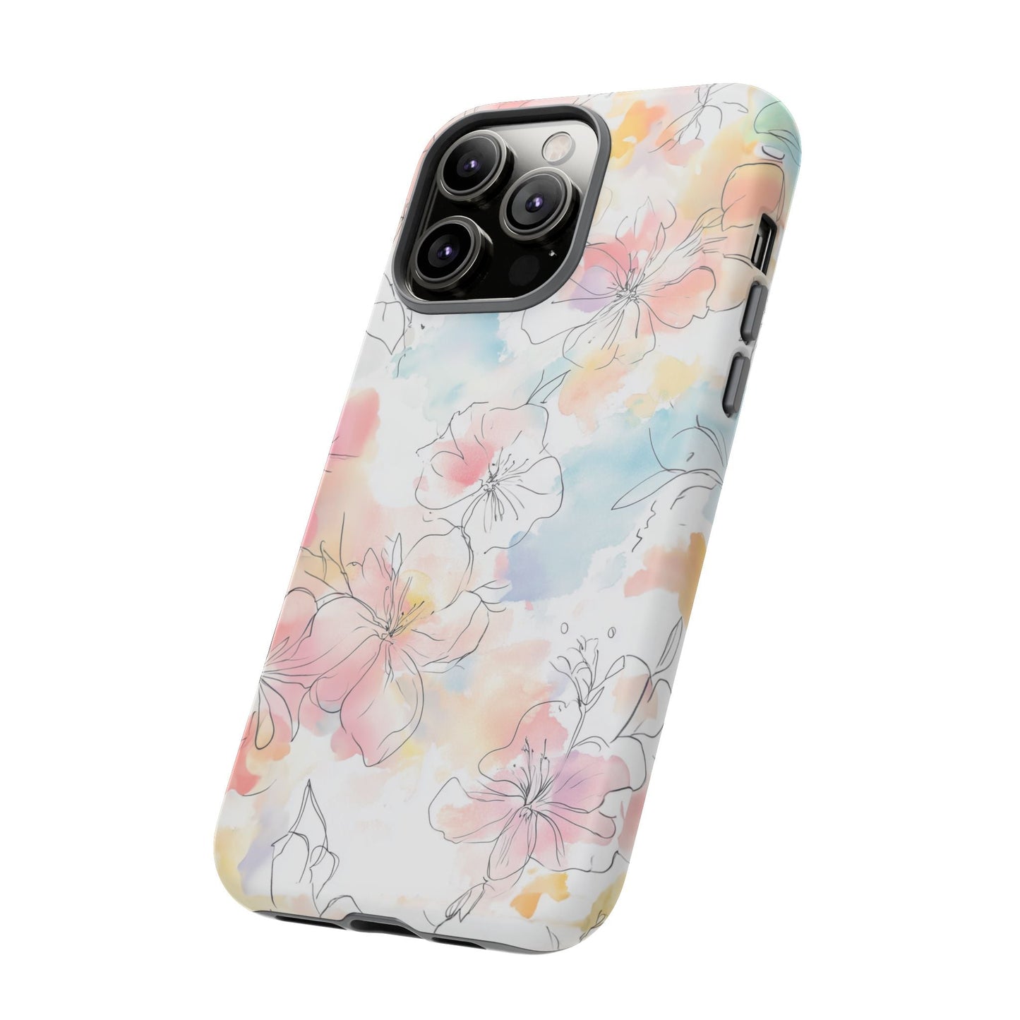 iphone case Pastel Petals & Ink