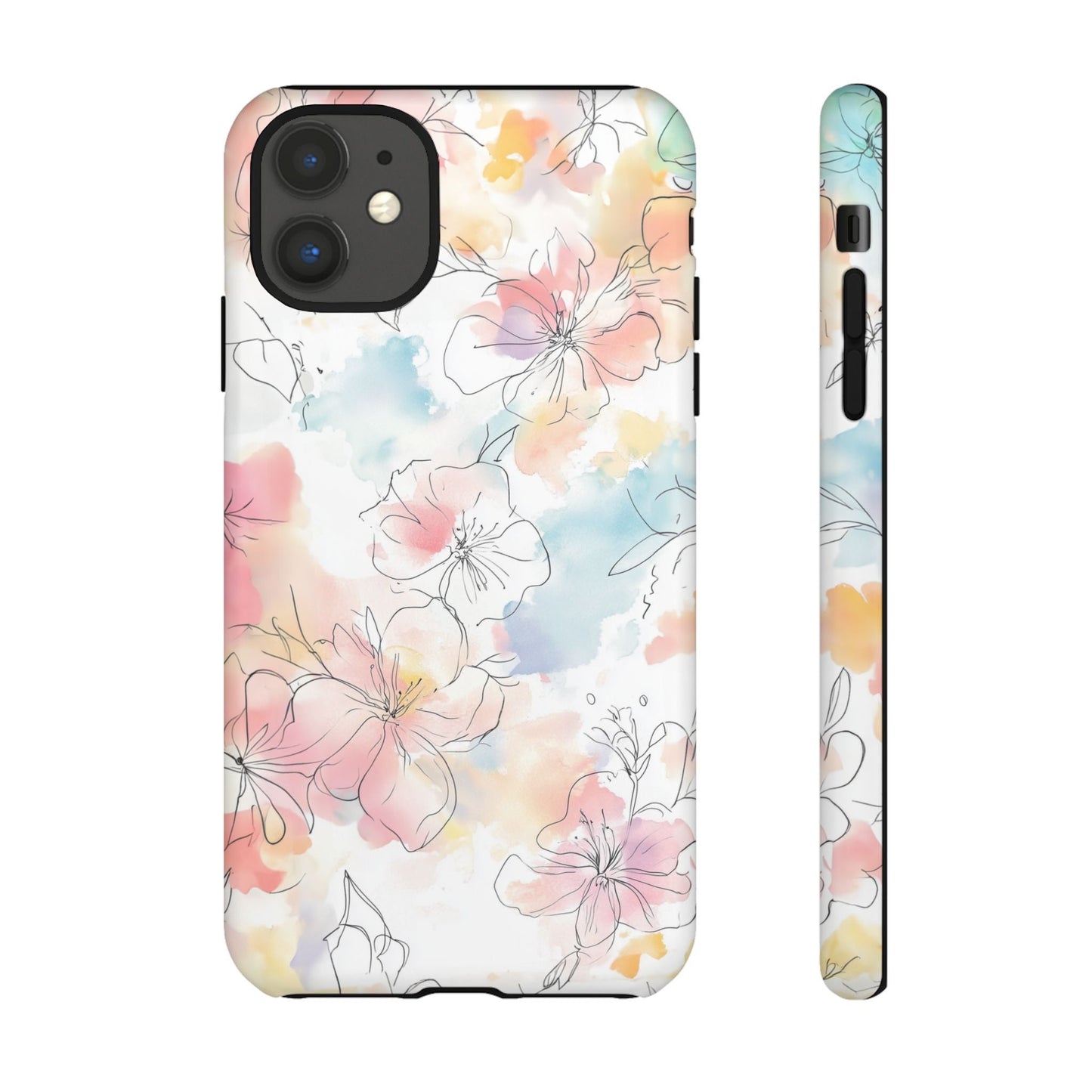 iphone case Pastel Petals & Ink iPhone 11