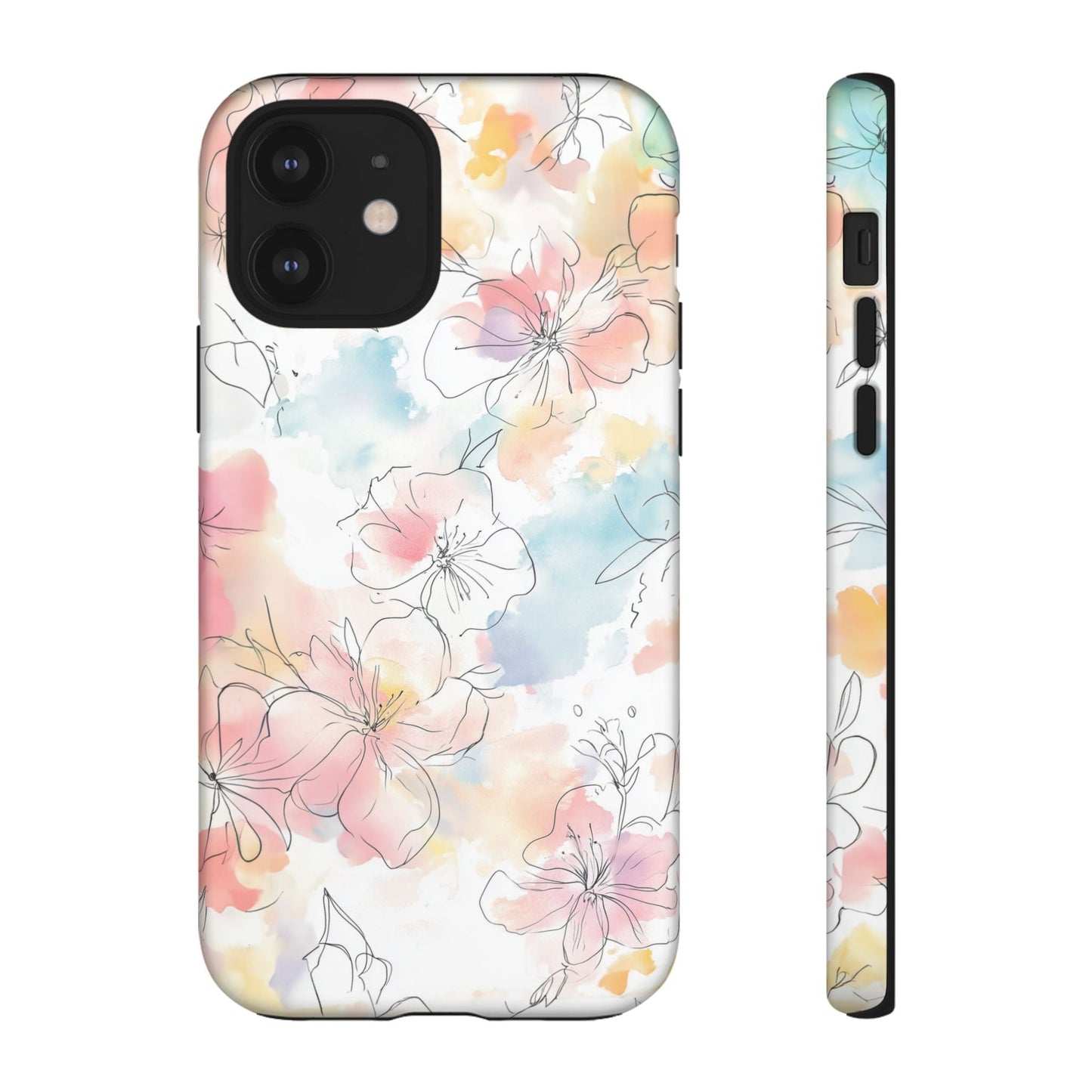 iphone case Pastel Petals & Ink iPhone 12