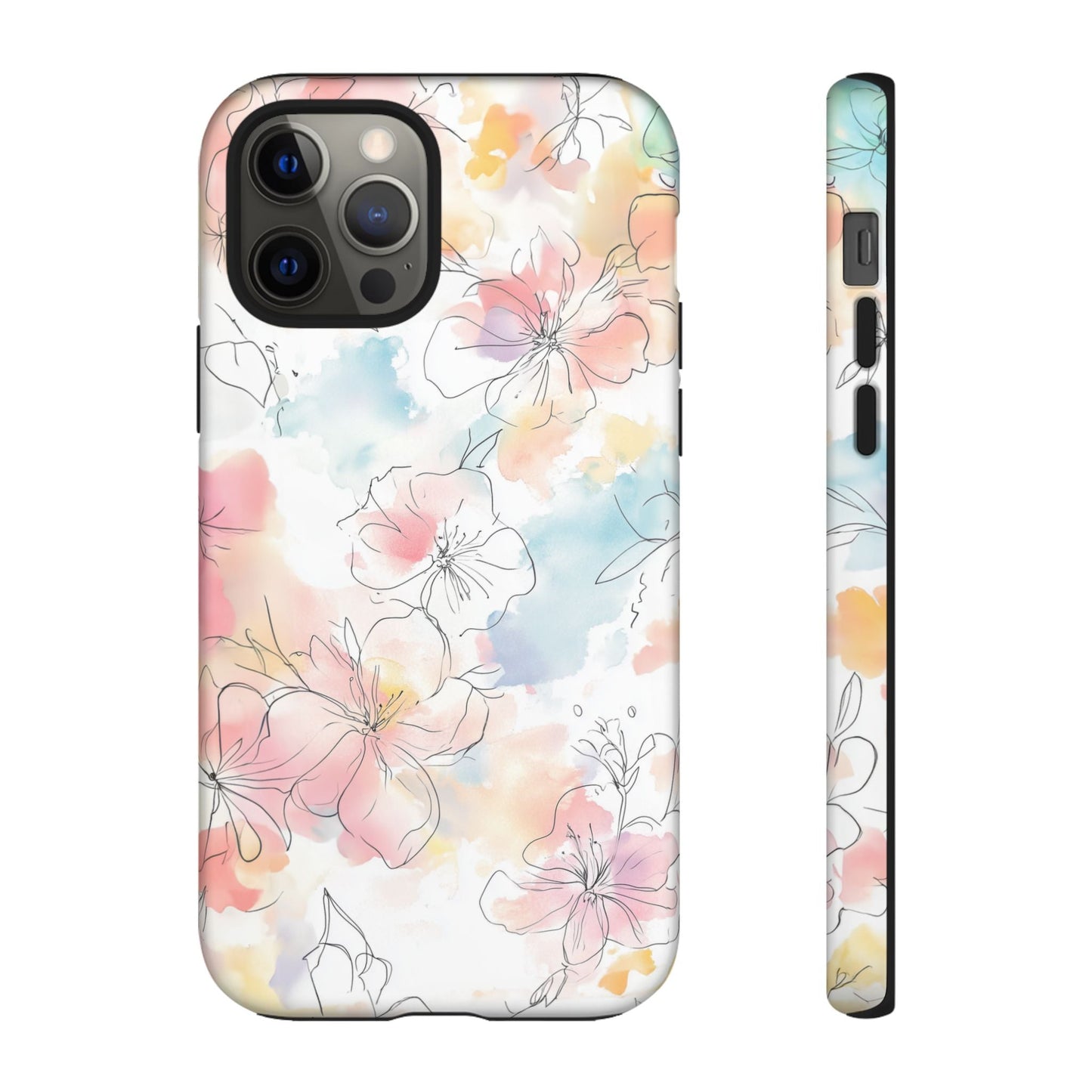iphone case Pastel Petals & Ink iPhone 12 Pro