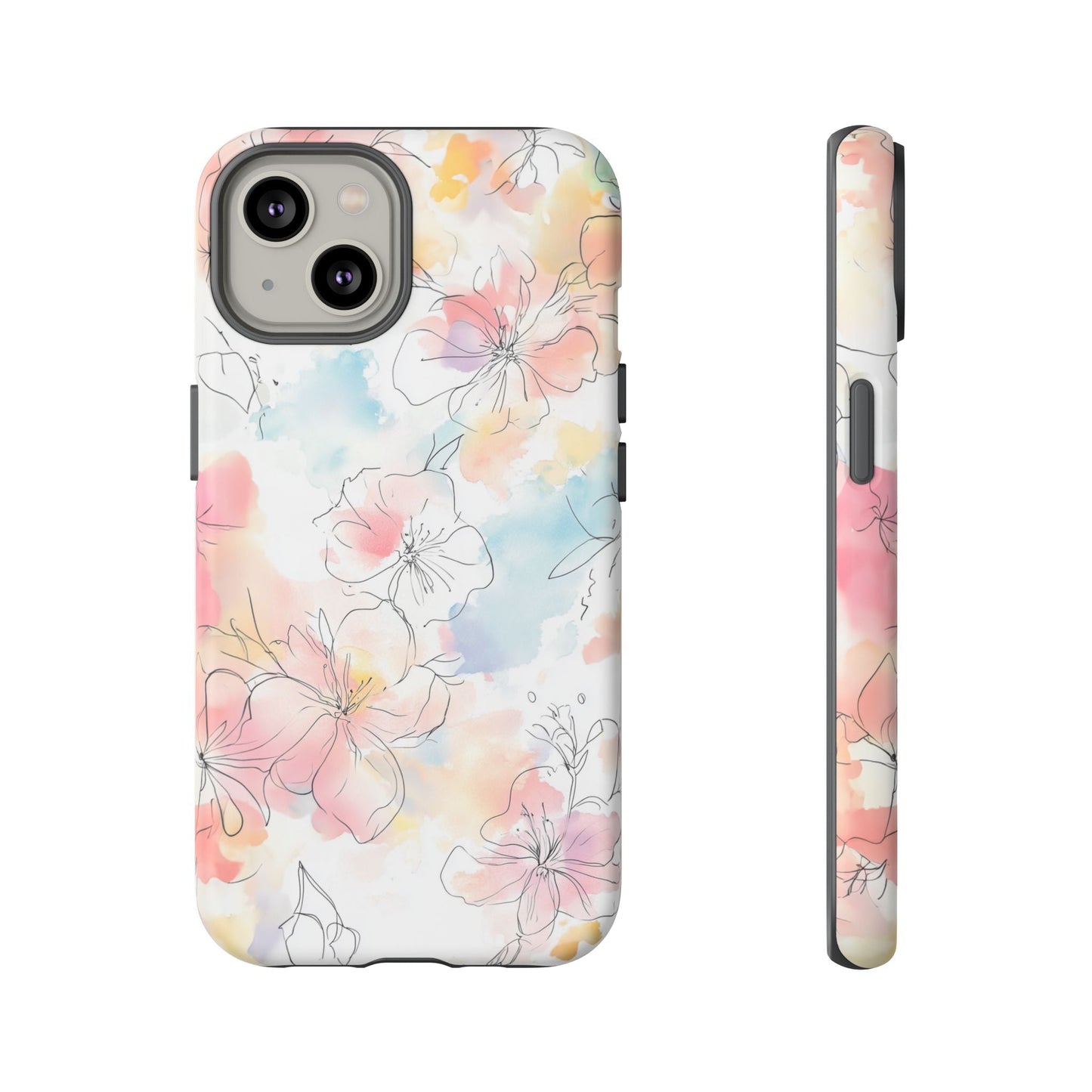 iphone case Pastel Petals & Ink iPhone 14