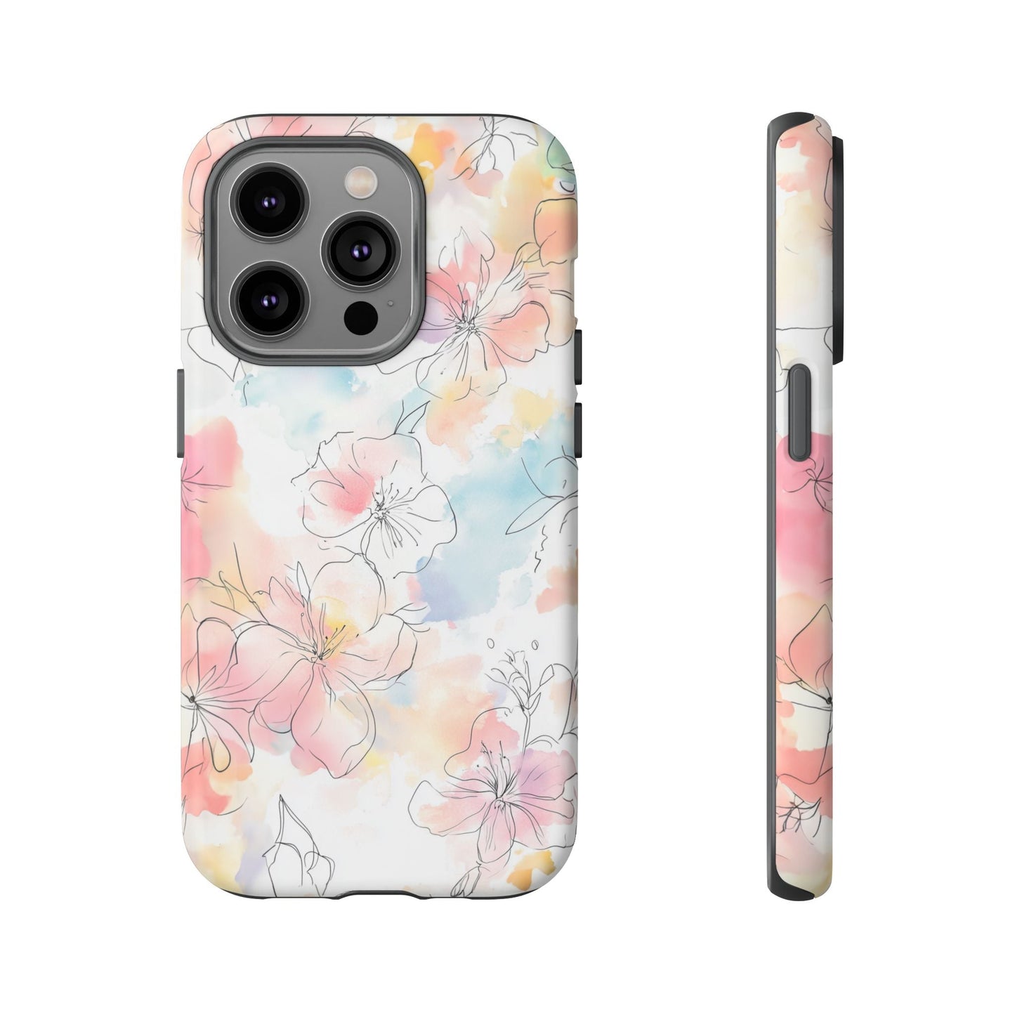 iphone case Pastel Petals & Ink iPhone 14 Pro