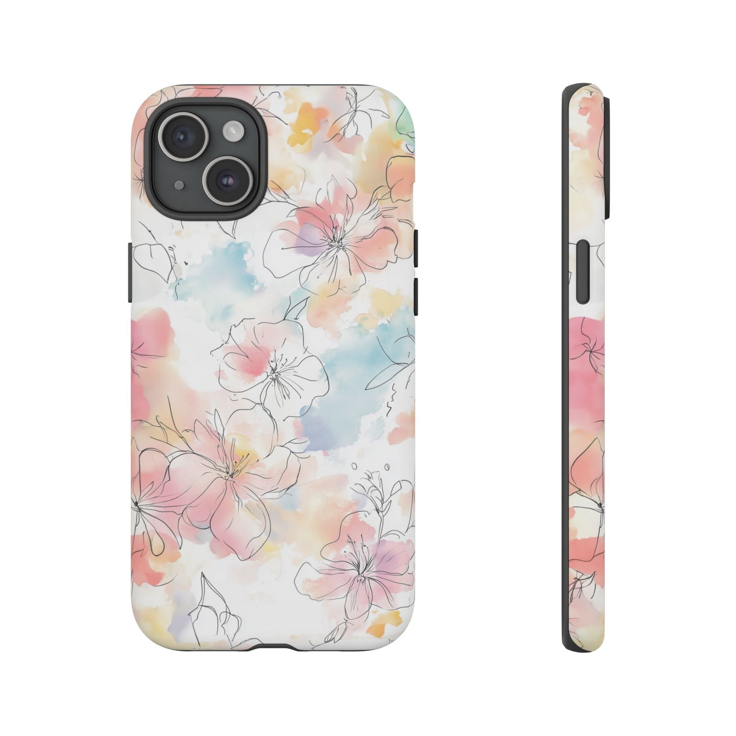 iphone case Pastel Petals & Ink iPhone 15 Plus