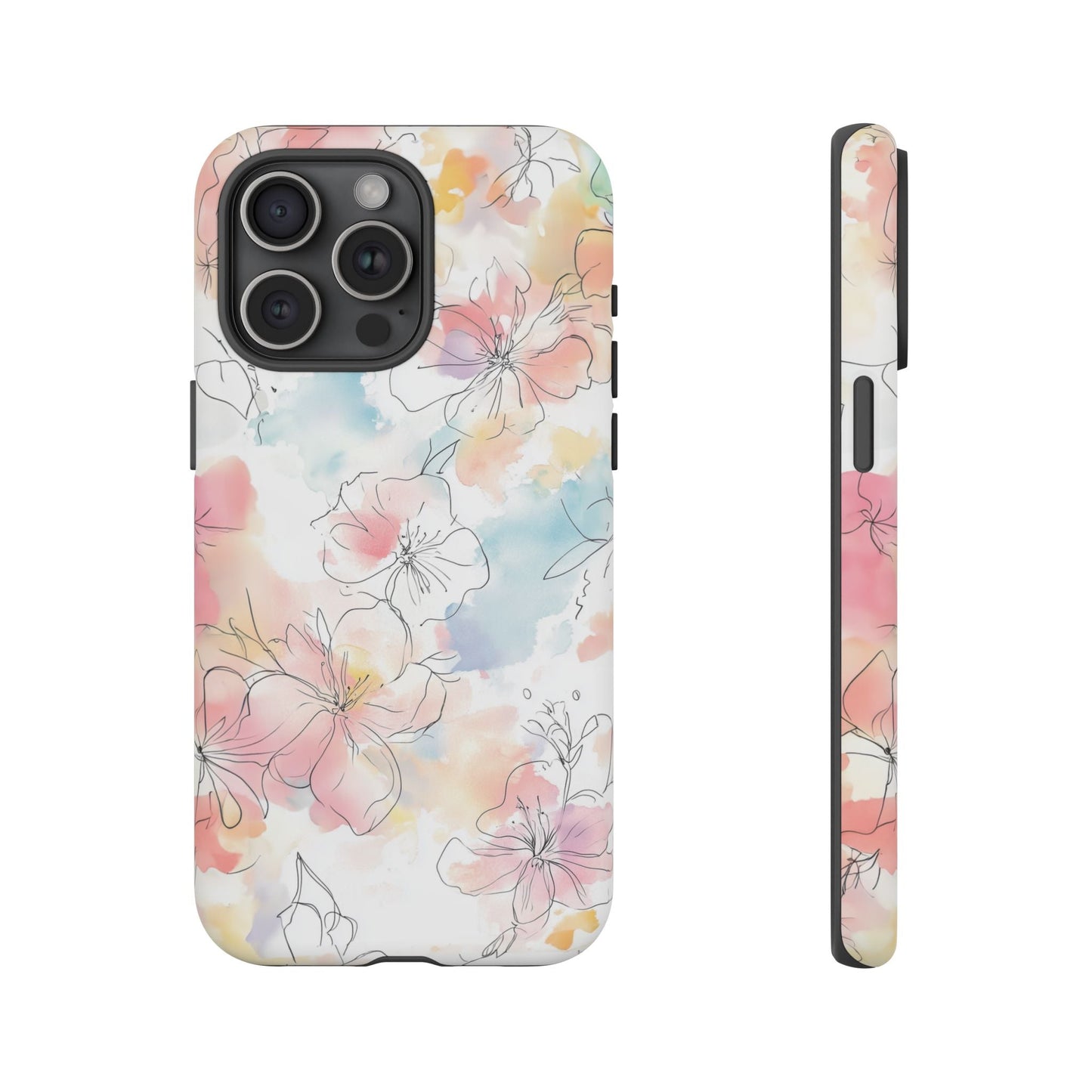 iphone case Pastel Petals & Ink iPhone 15 Pro Max