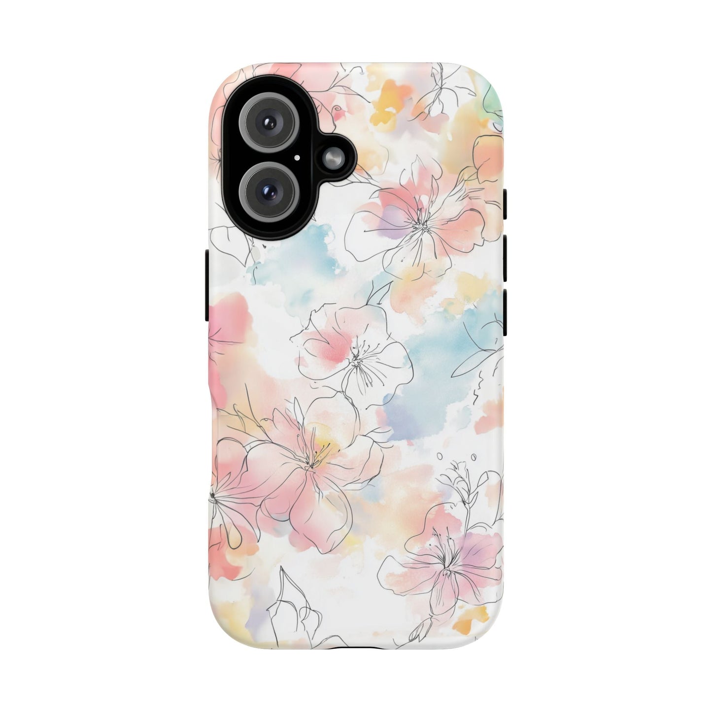 iphone case Pastel Petals & Ink iPhone 16