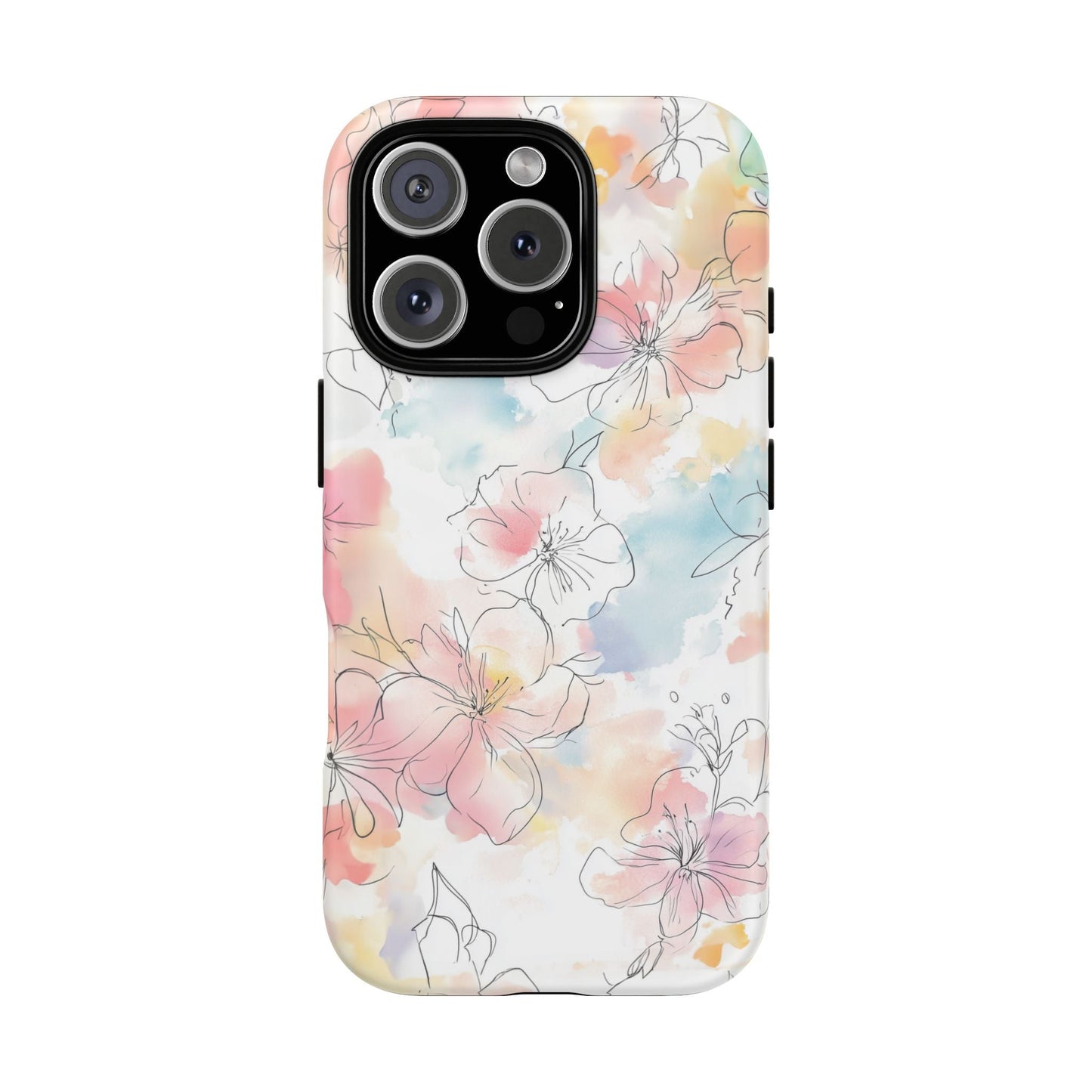 iphone case Pastel Petals & Ink iPhone 16 Pro