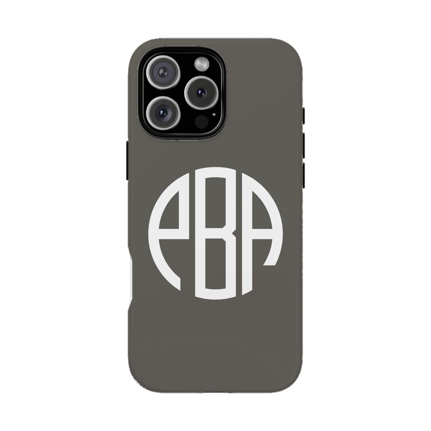 iphone case Pebble Path Round 3 Initials