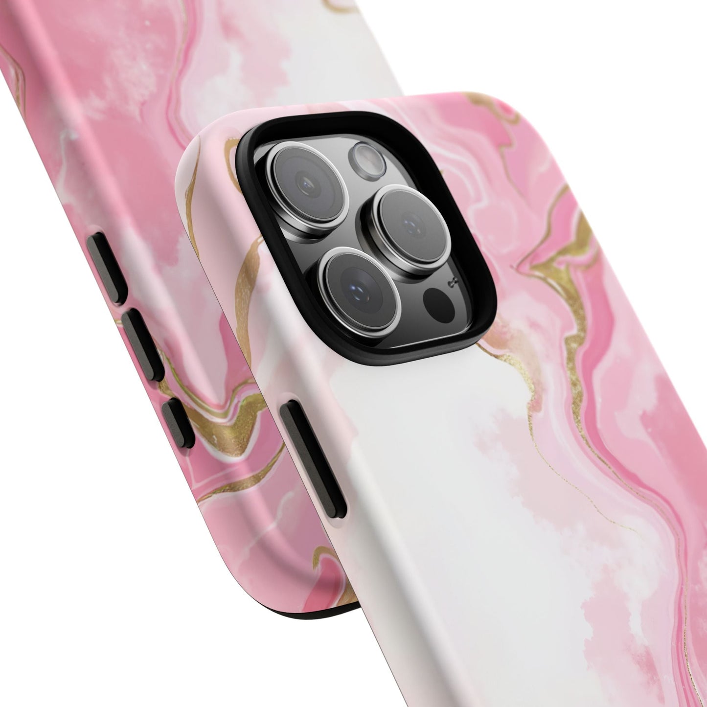 iphone case Pink & Gold Marble Flow