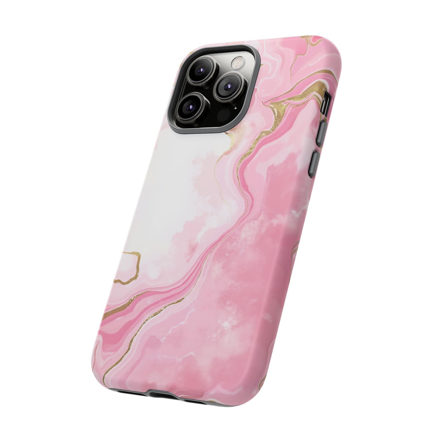 iphone case Pink & Gold Marble Flow