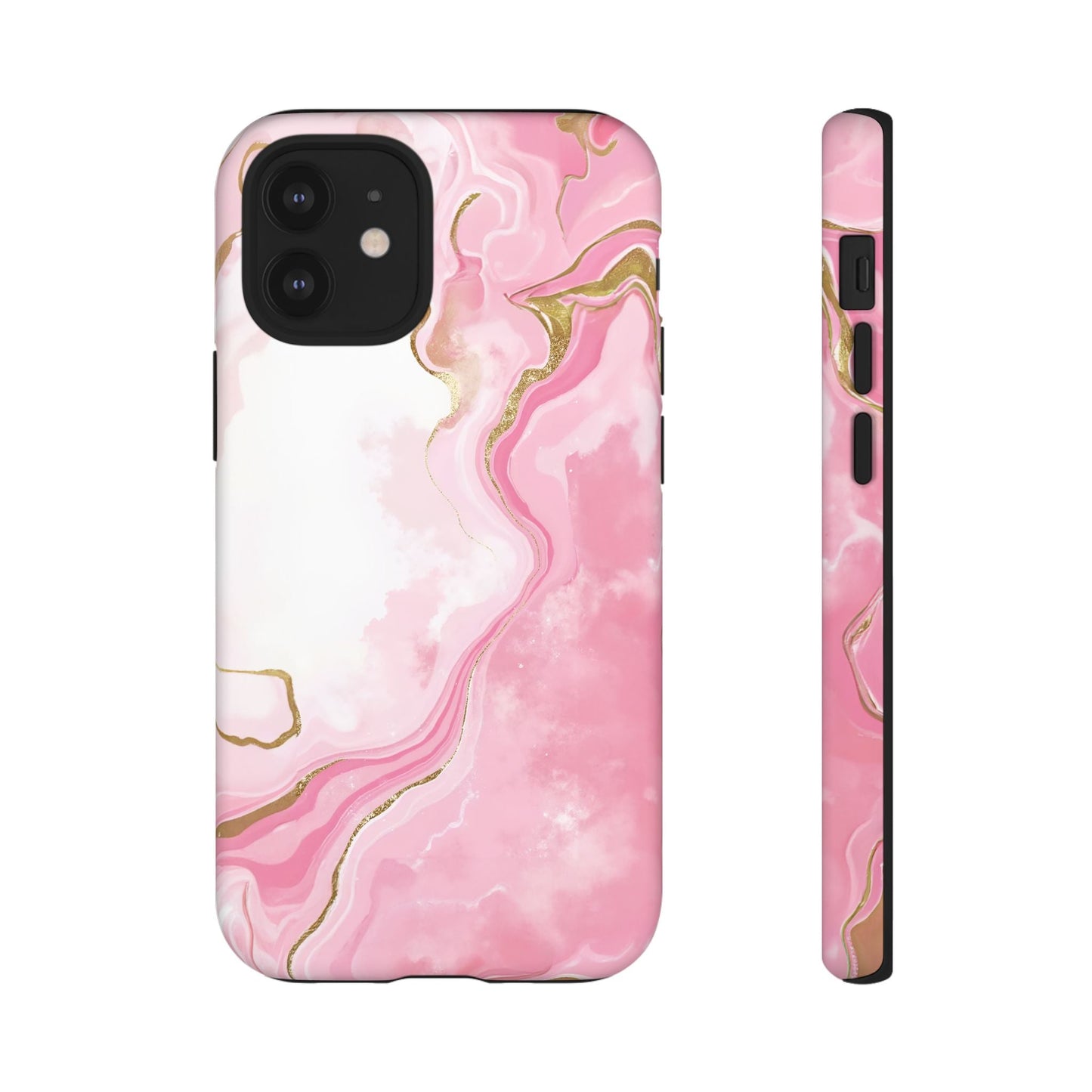 iphone case Pink & Gold Marble Flow iPhone 12 Mini
